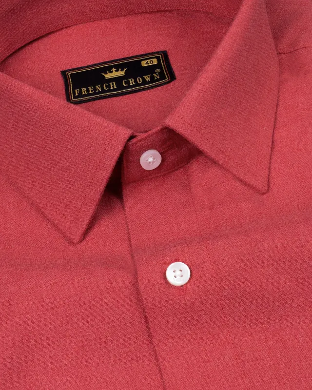 Brick Red Royal Oxford Shirt sold by French Crown