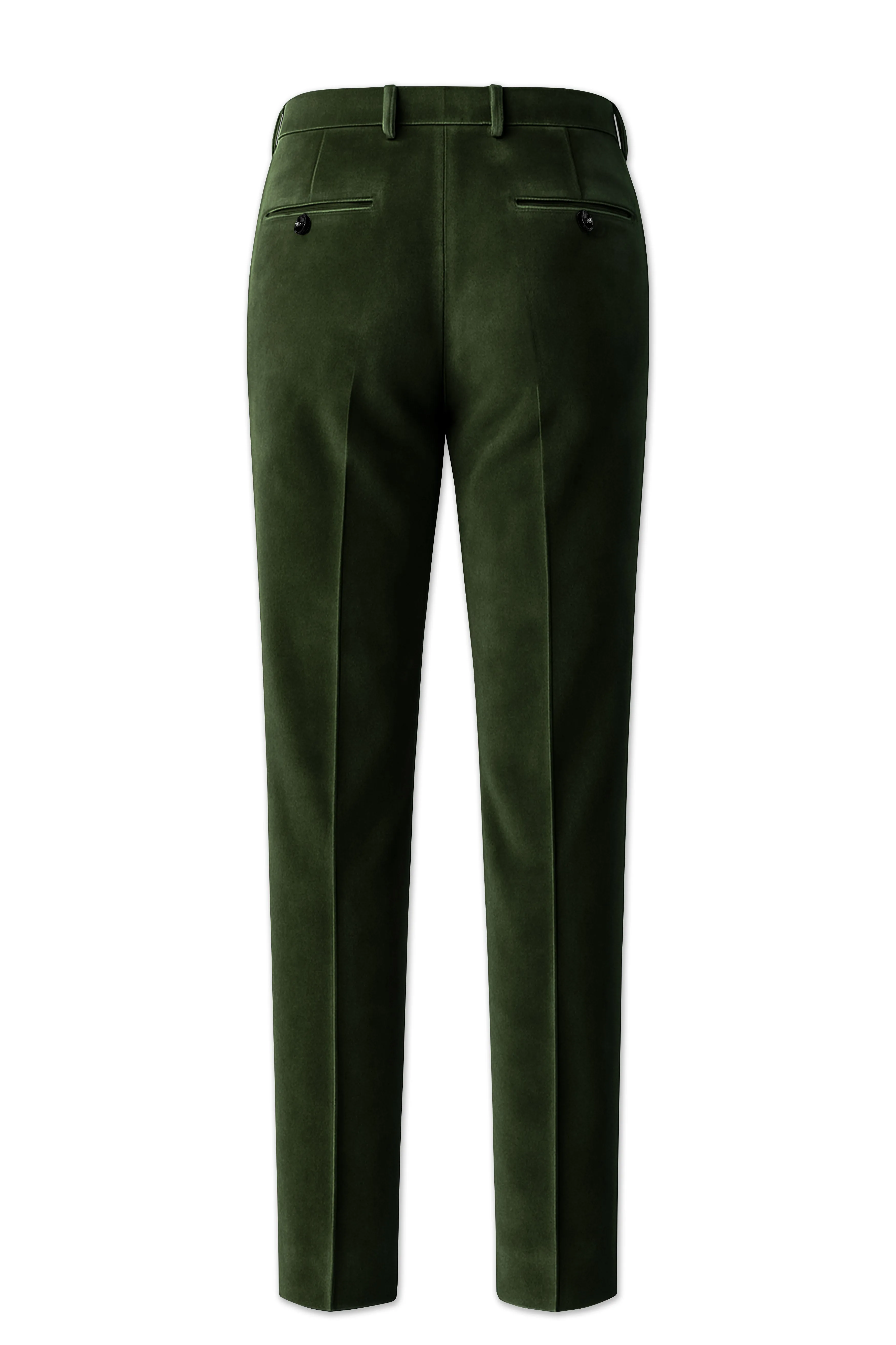 Velcadia-Acadia Green Velvet Stretchable Waistband Pant sold by French Crown product image thumbnail 5