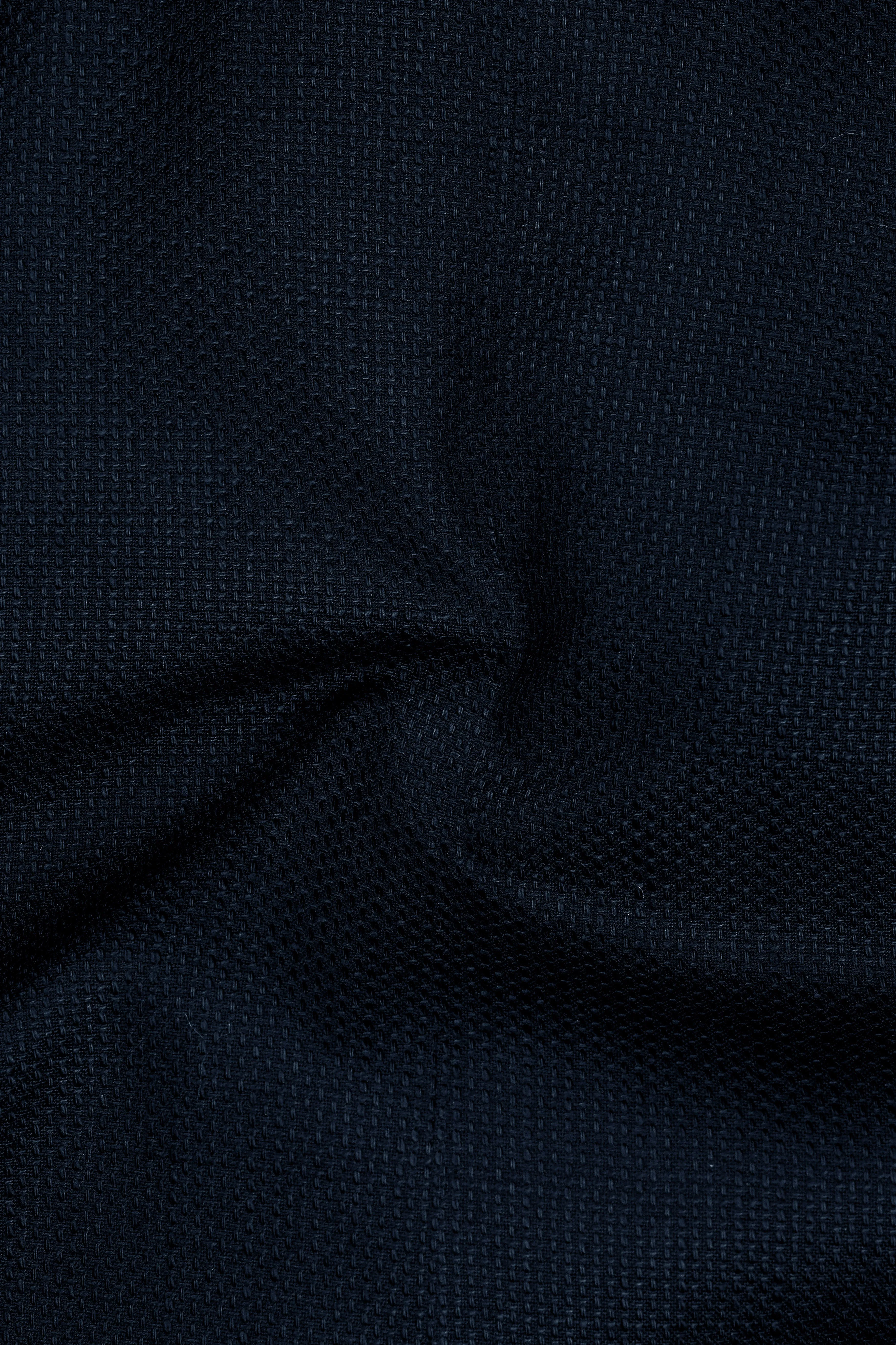 Firefly Blue Premium Cotton Cross Placket Bandhgala Suit sold by French Crown product image thumbnail 3