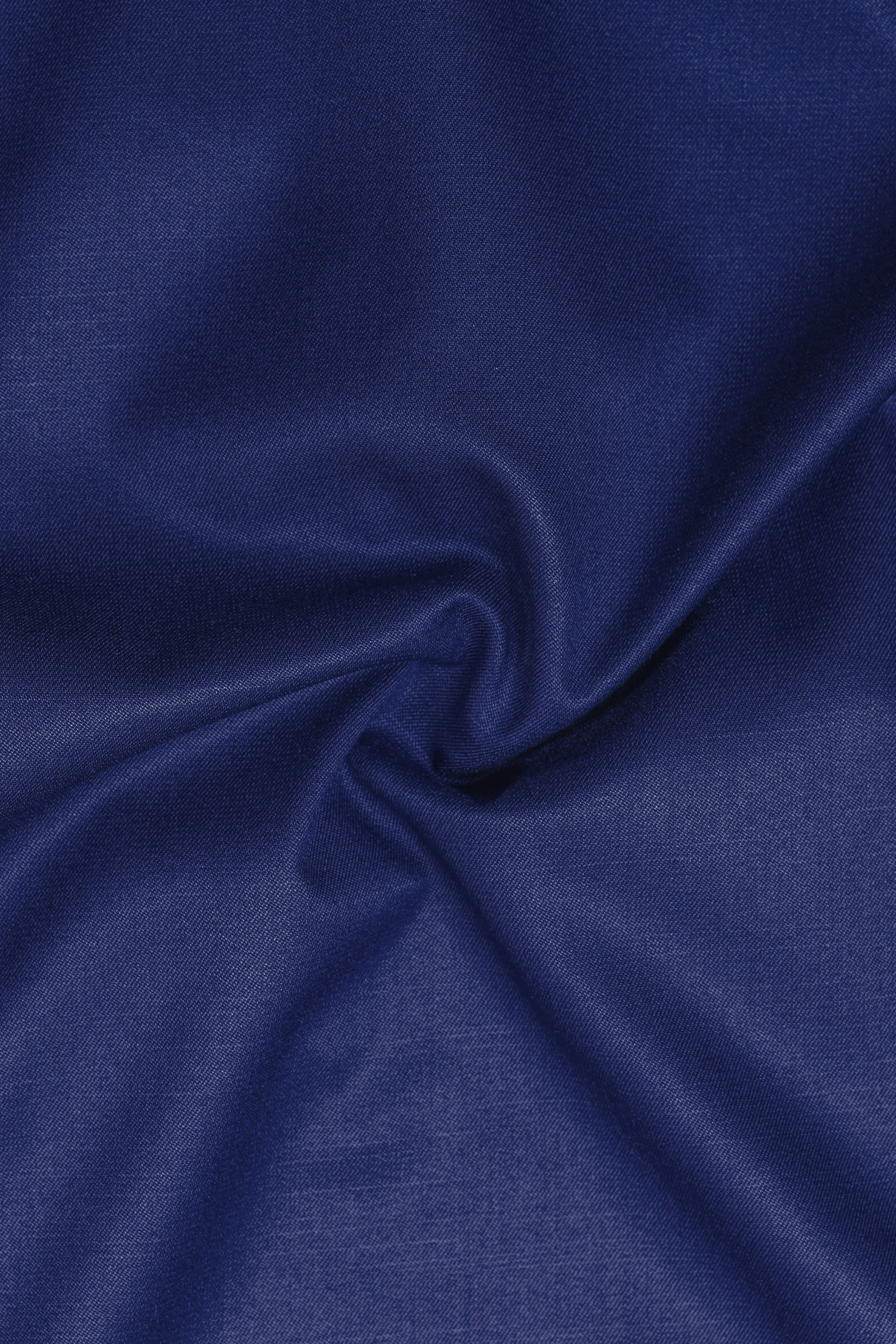 Celestia- Blue Solid Wool Rich Peak Lapel Tuxedo Slight Stretch Blazer sold by French Crown product image thumbnail 3