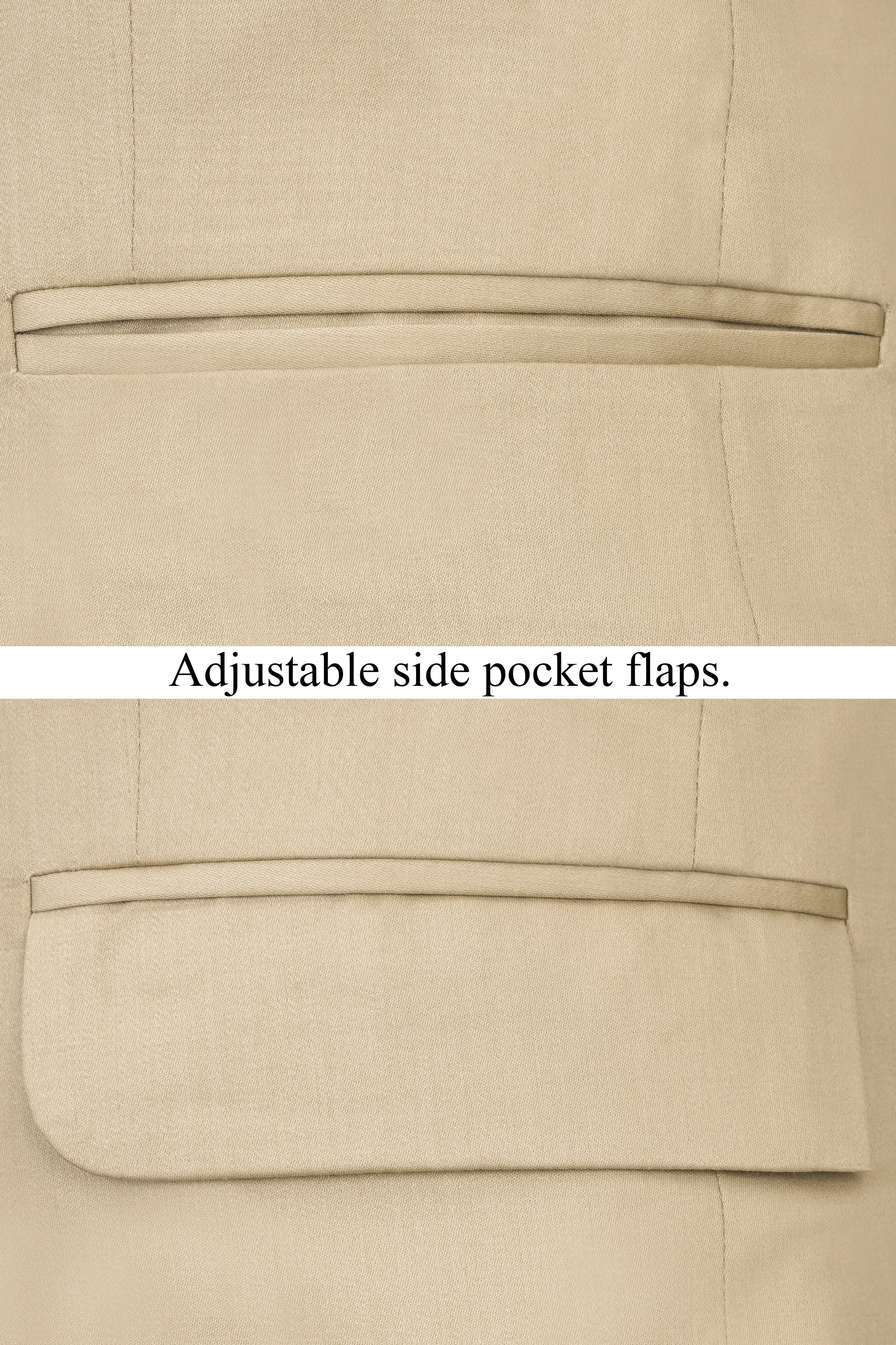 Hazelnut Subtle Sheen Wool rich Bandhgala/Mandarin Blazer sold by French Crown product image thumbnail 5