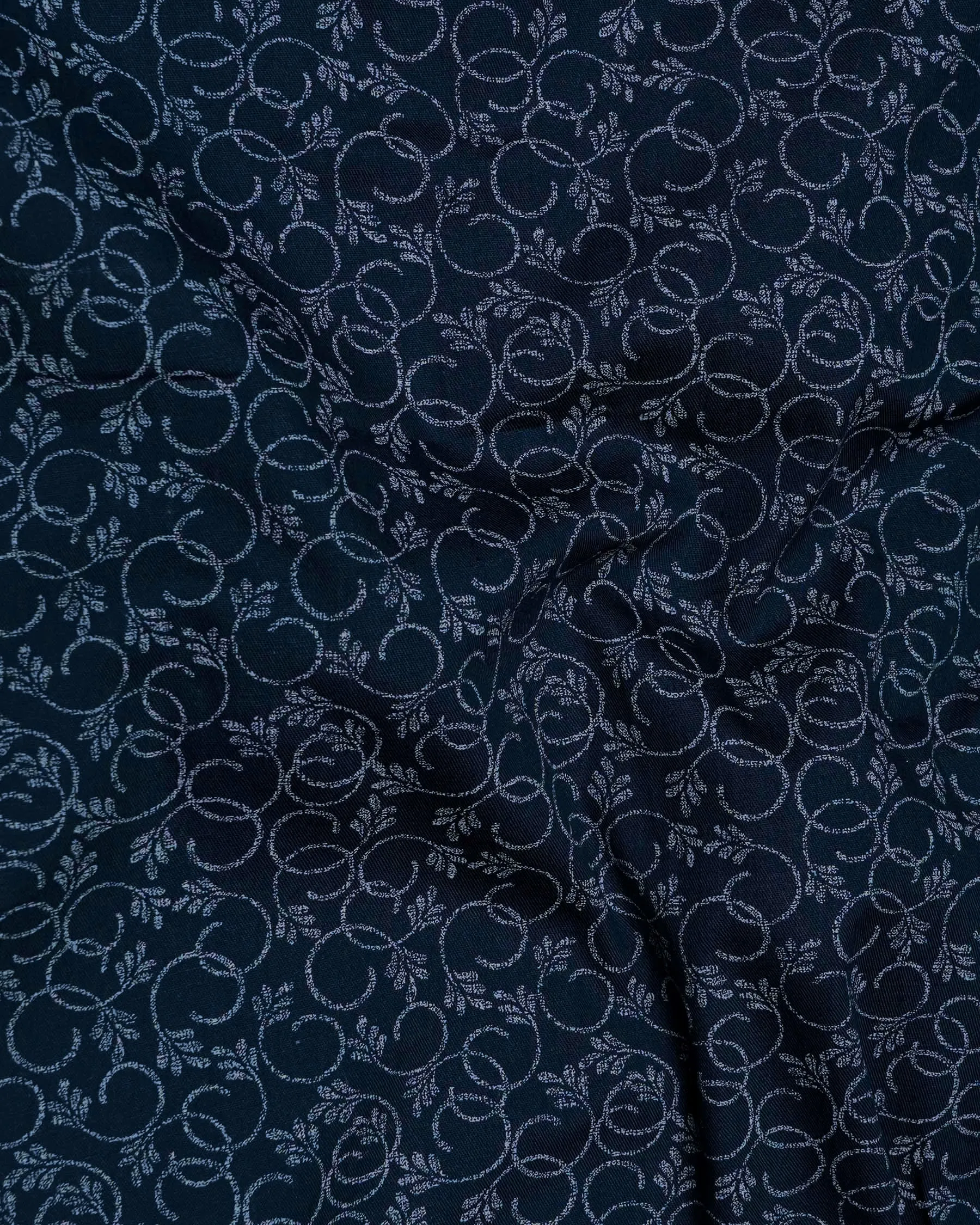 Bunting Blue Chintz Printed Twill Premium Cotton Shirt sold by French Crown product image thumbnail 2