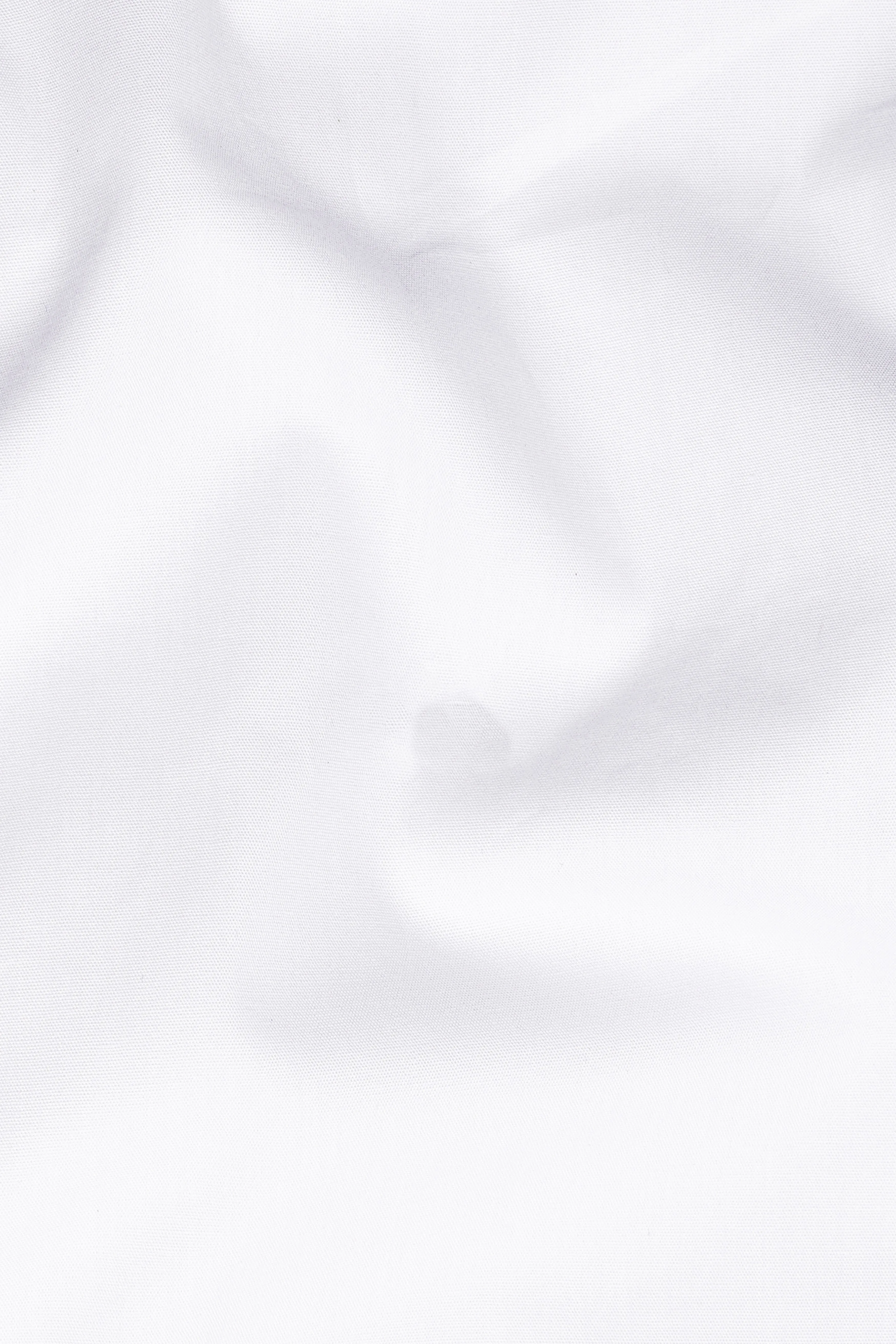 Bright White Navy Buttoned Premium Cotton Shirt sold by French Crown product image thumbnail 2