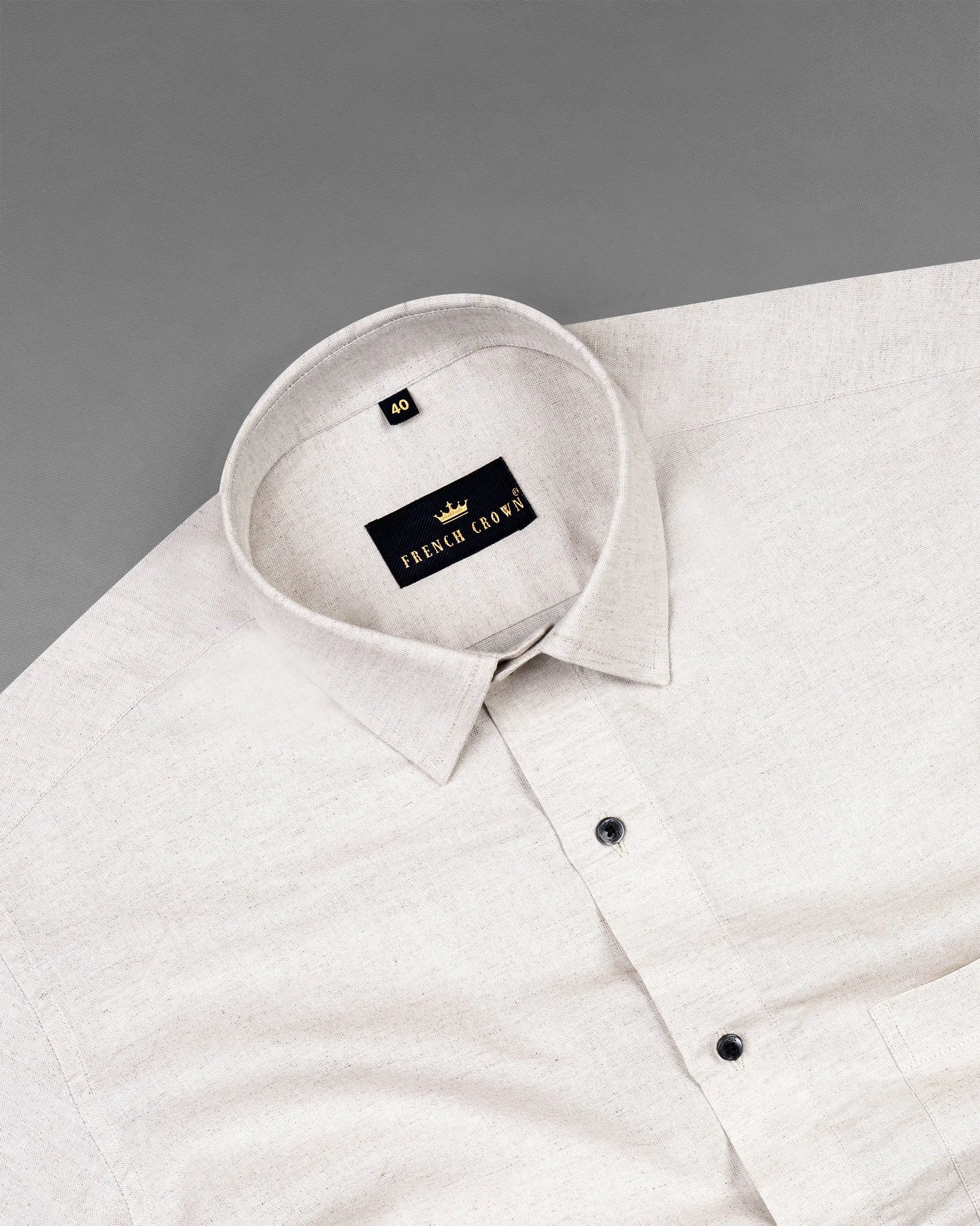 Ebb Luxurious Linen Shirt sold by French Crown product image thumbnail 4