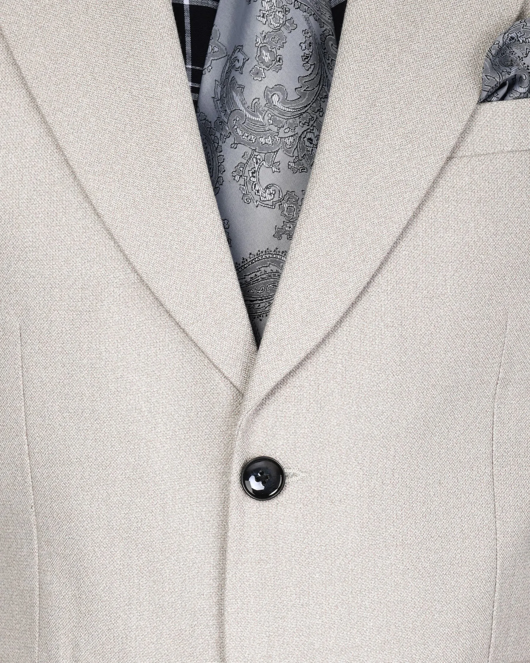 Wan White Textured Suit sold by French Crown product image thumbnail 5