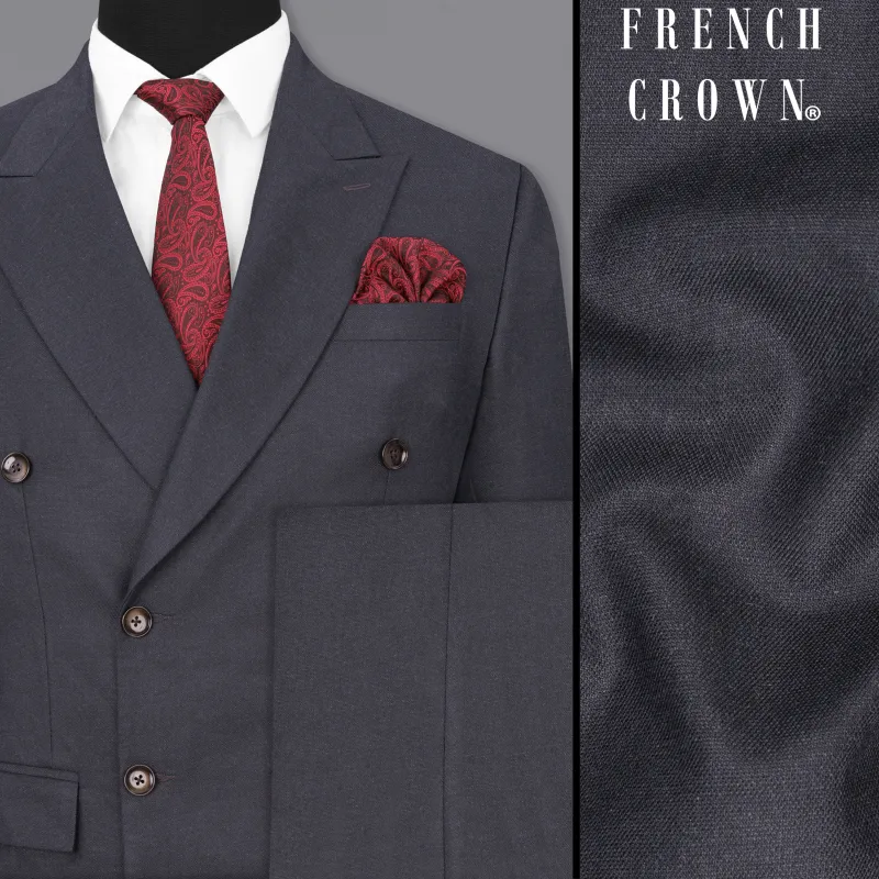 Ship Gray Double Breasted Suit sold by French Crown
