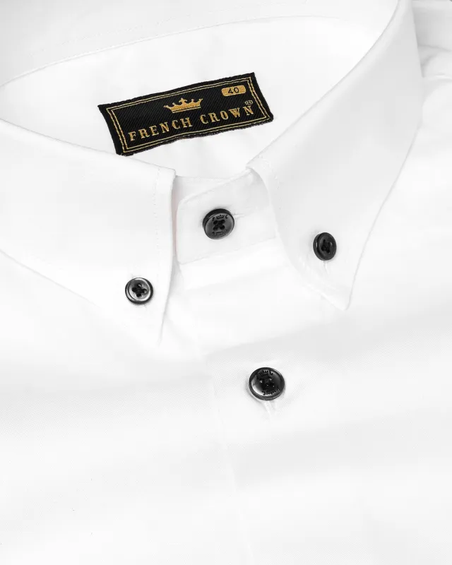 Bright White Super Soft Premium Cotton Shirt sold by French Crown