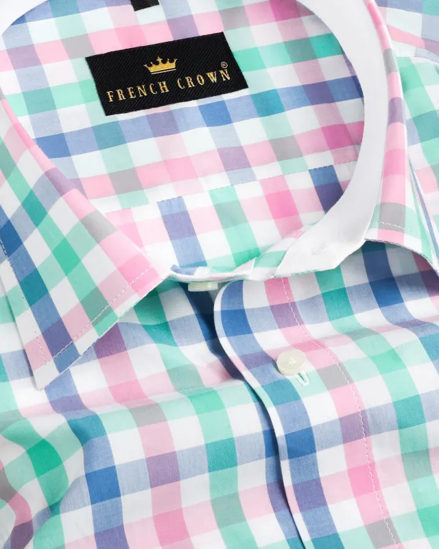 Colourful Checked Premium Cotton Shirt sold by French Crown