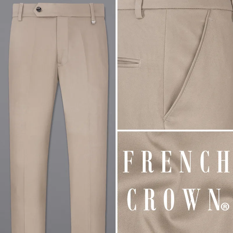 Martini Brown and Black Premium Cotton Pant sold by French Crown