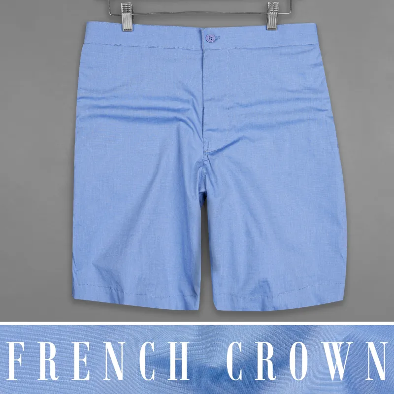 Ship Cove Blue Chambray Shorts sold by French Crown