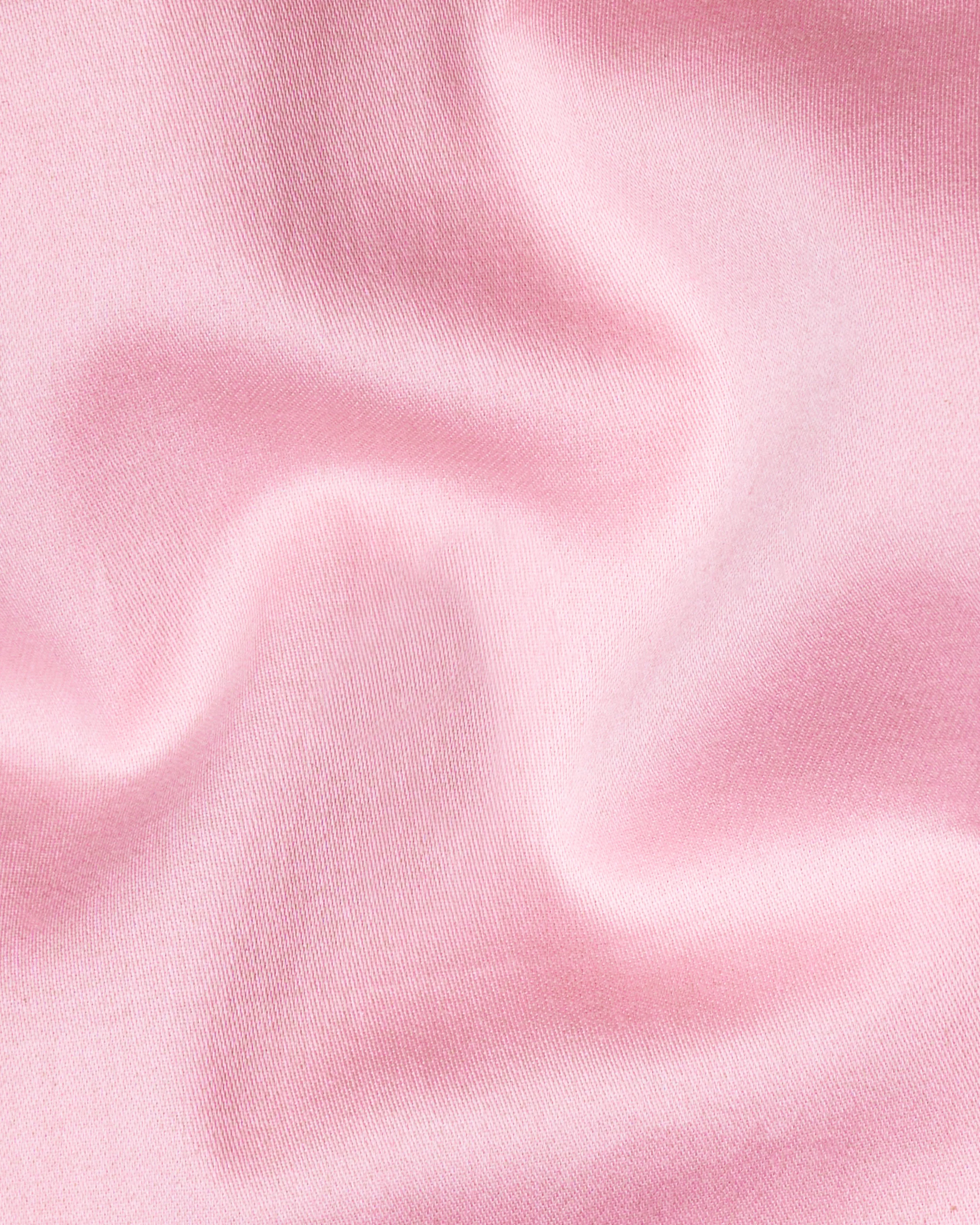 Pastel Pink Subtle Sheen Super Soft Premium Cotton Shirt sold by French Crown product image thumbnail 2
