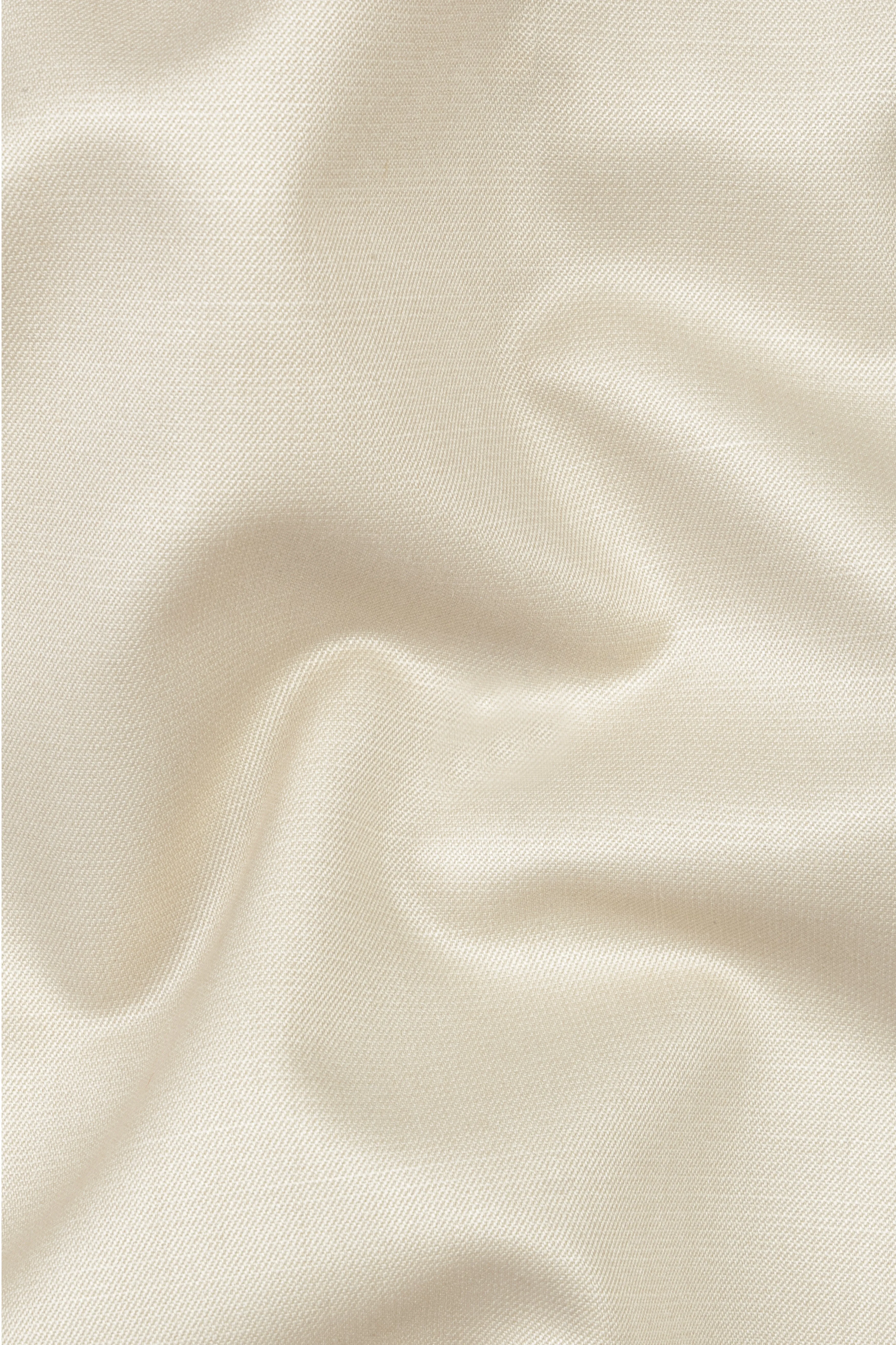 Moon Mist Cream Solid Wool Blend Bandhgala Suit sold by French Crown product image thumbnail 3