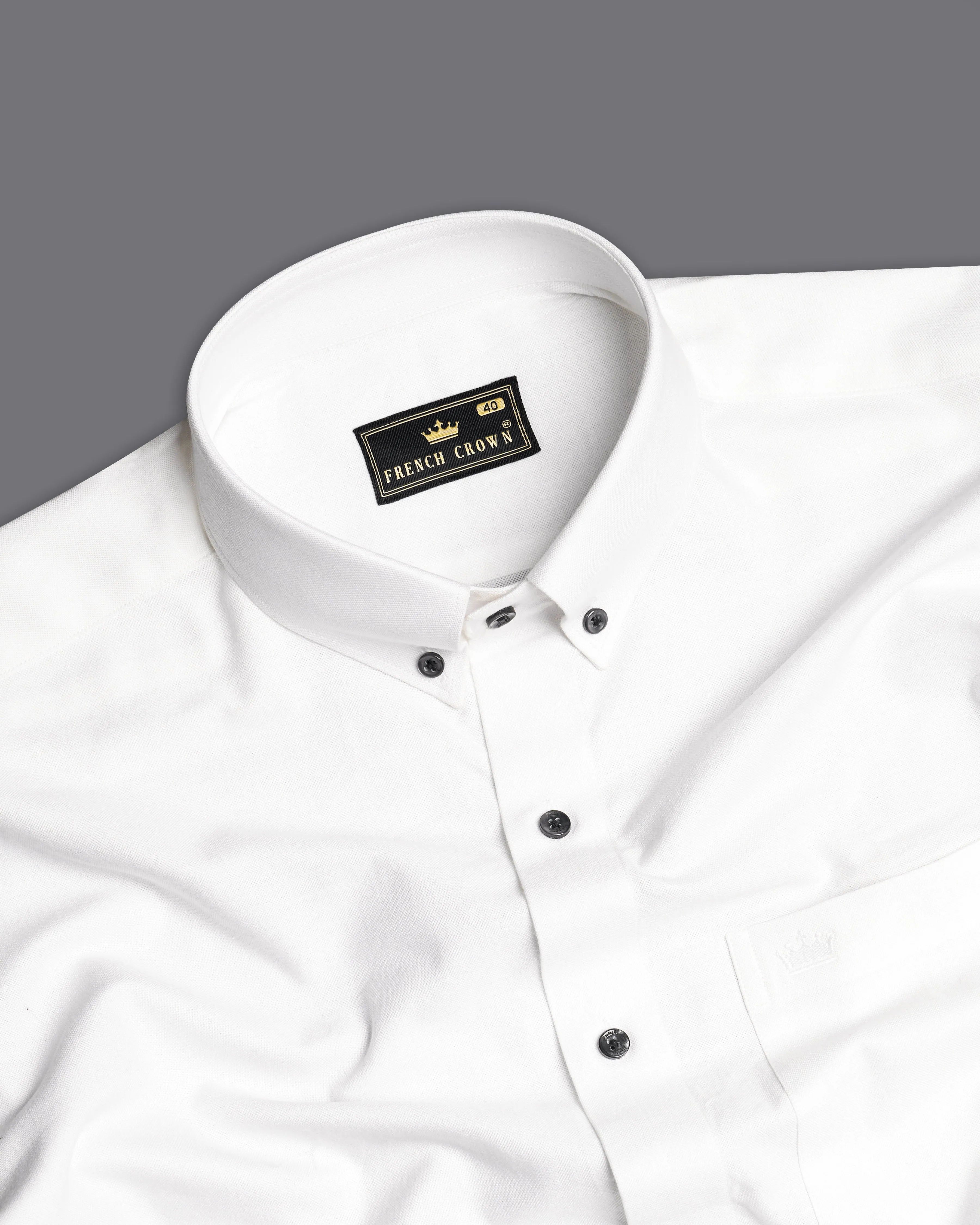 Bright White Royal Oxford Shirt sold by French Crown product image thumbnail 4