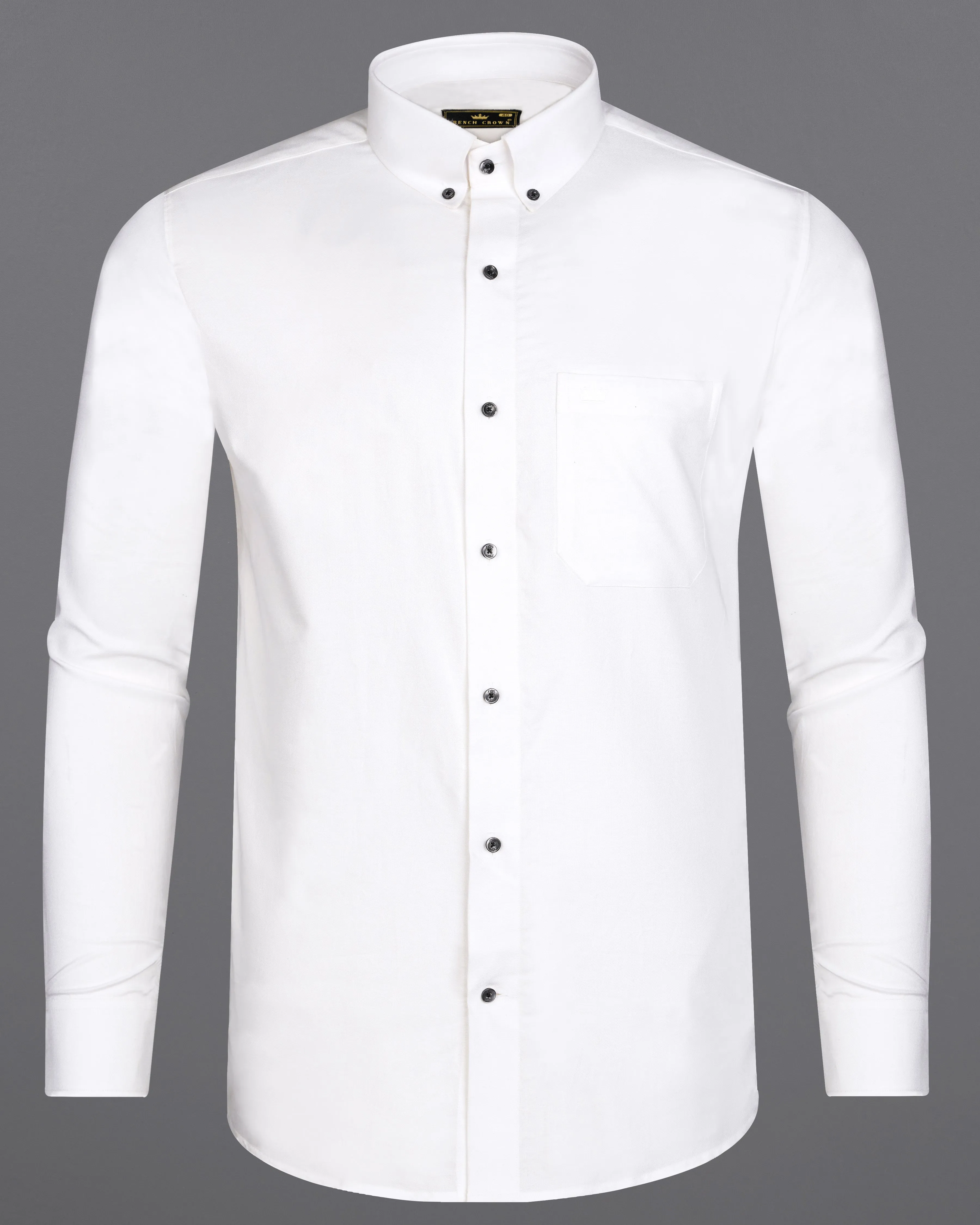 Bright White Royal Oxford Shirt sold by French Crown product image thumbnail 5