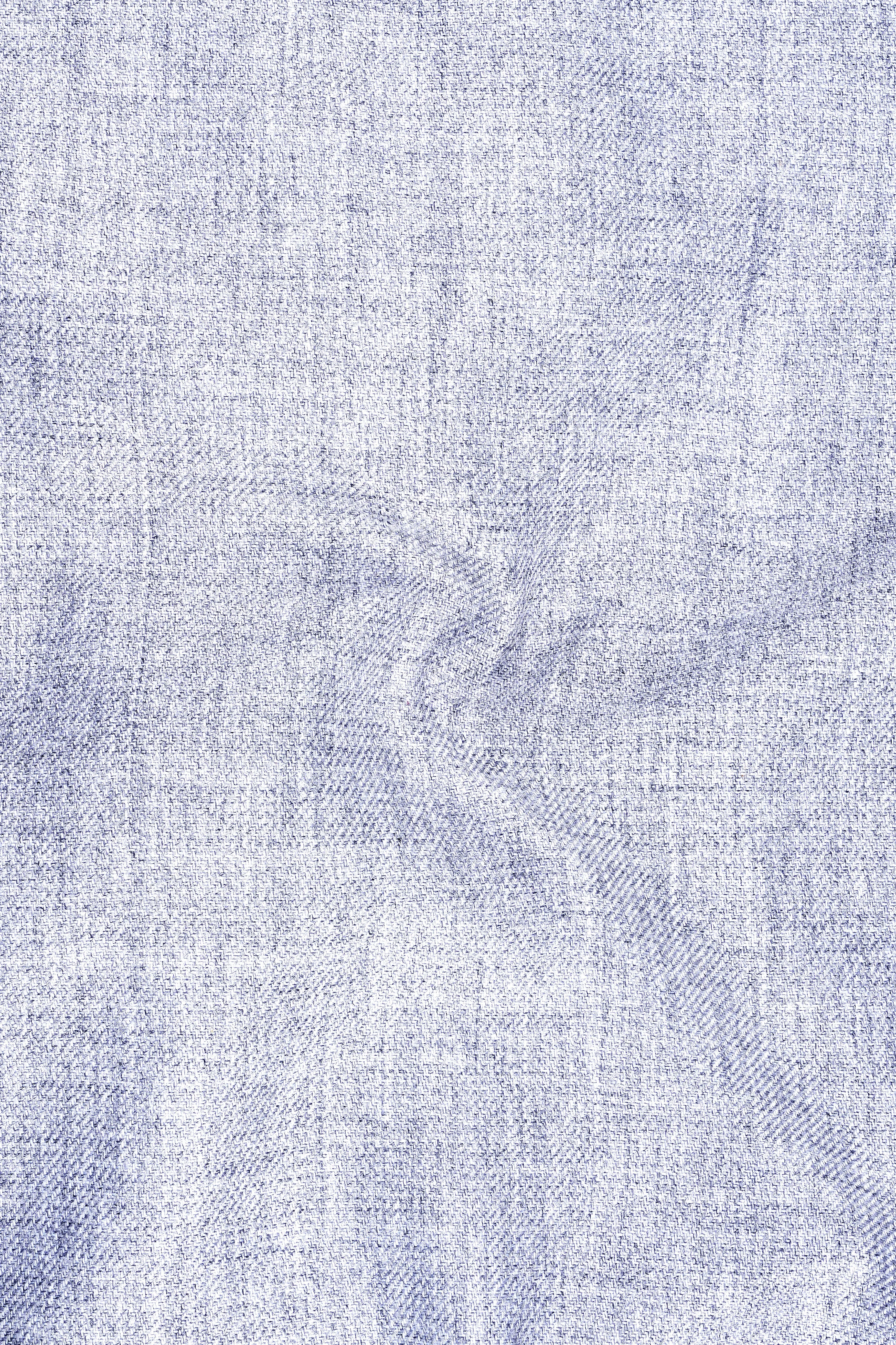 Celestia-Frosted Lilac Blue Textured Tweed Single Breasted Sports Blazer sold by French Crown product image thumbnail 3