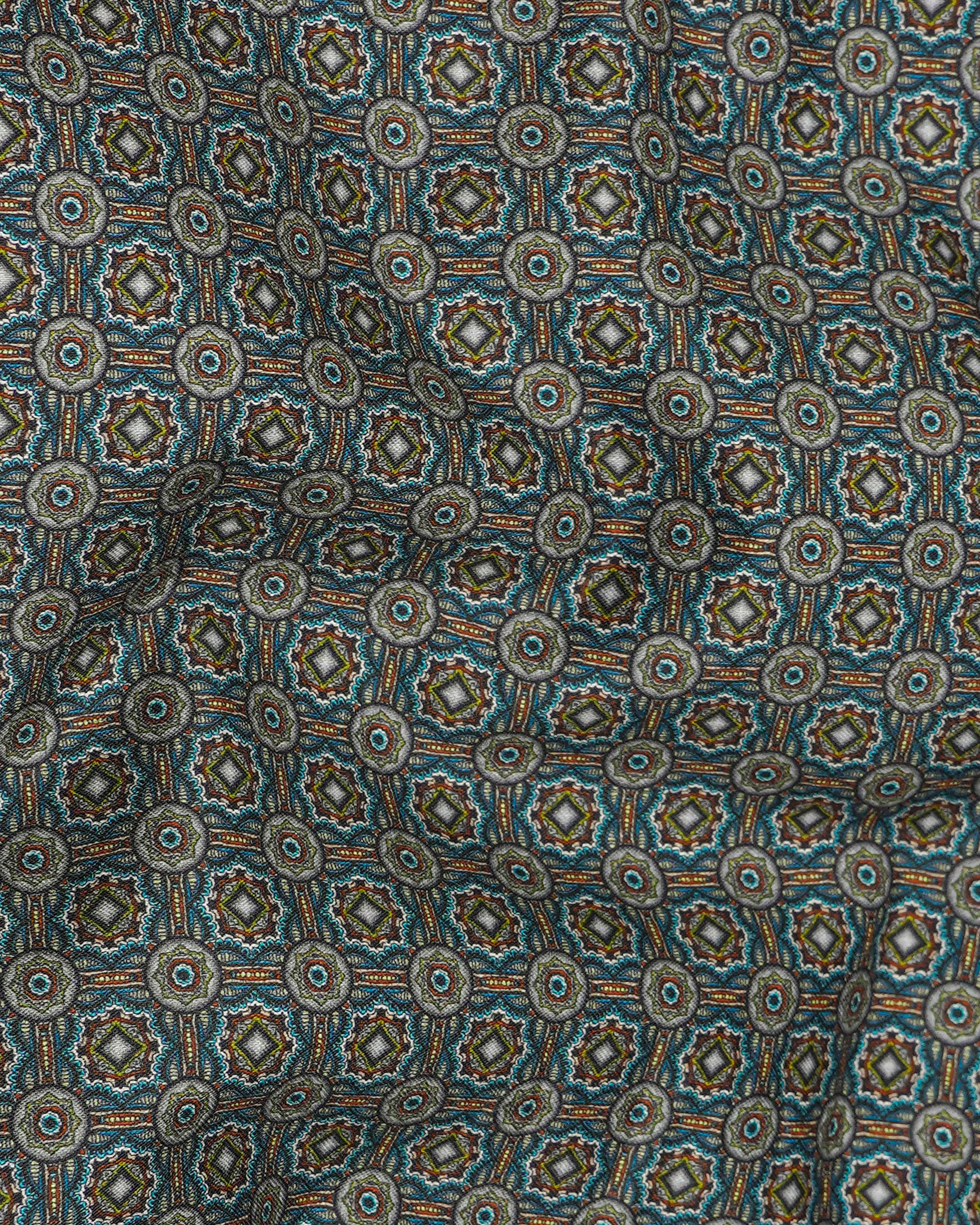 Sea Mist Gray with Jelly Bean Blue Super Soft Premium Cotton Shirt sold by French Crown product image thumbnail 2