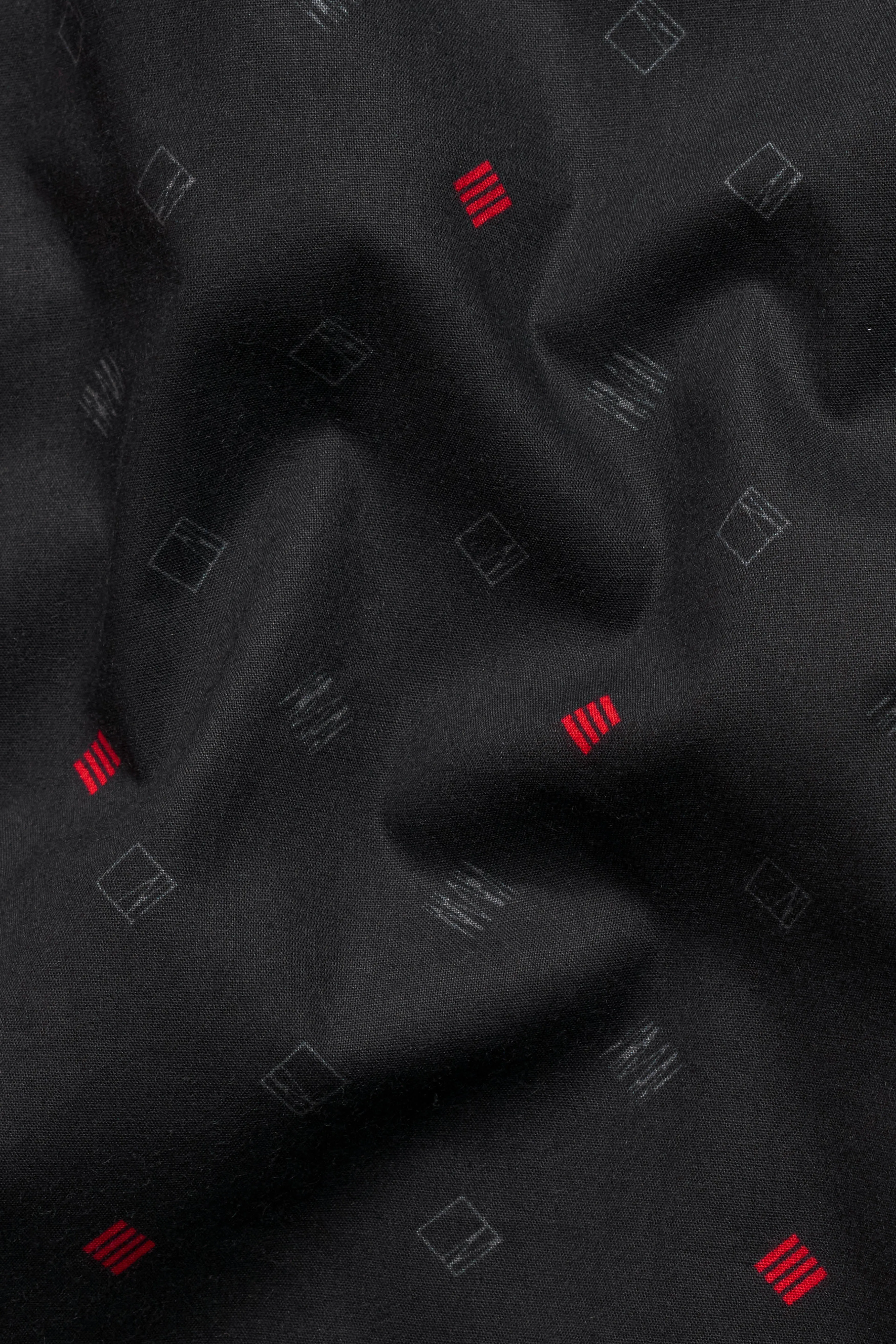 Jade Black Printed Premium Cotton Shirt sold by French Crown product image thumbnail 2