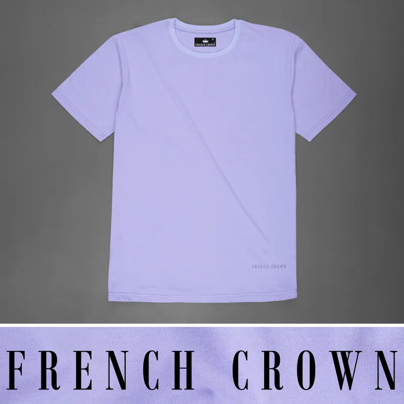 Haze Lavender Premium Cotton Organic T-shirt sold by French Crown