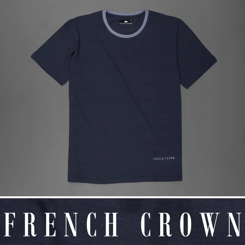 Baltic Blue Premium Cotton Organic T-shirt made by French Crown
