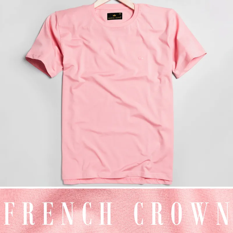 Seashell Pink Super Soft Premium Organic Cotton T-shirt sold by French Crown
