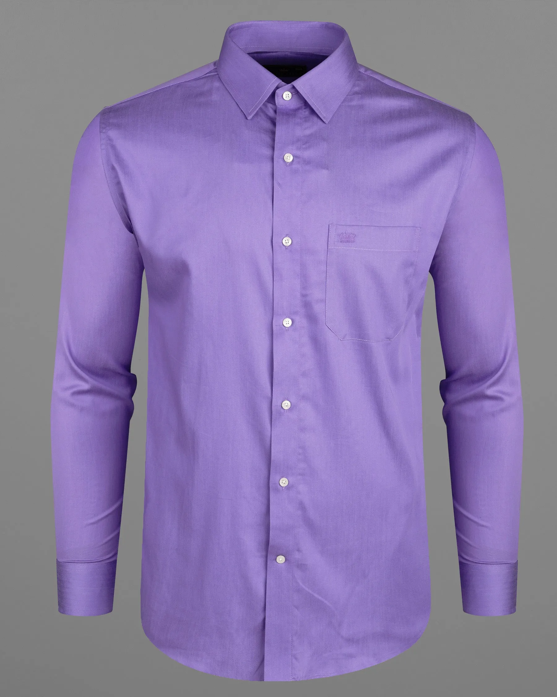 Yonder Violet Super Soft Premium Cotton Shirt sold by French Crown product image thumbnail 5