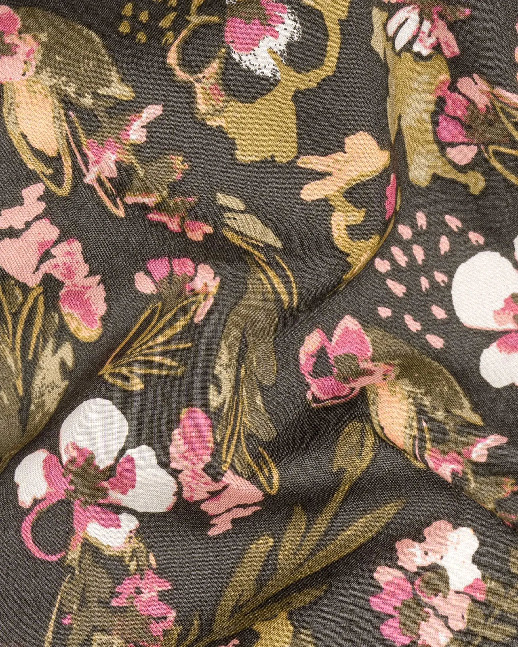 Space Shuttle Floral Printed Premium Cotton Shirt sold by French Crown product image thumbnail 2