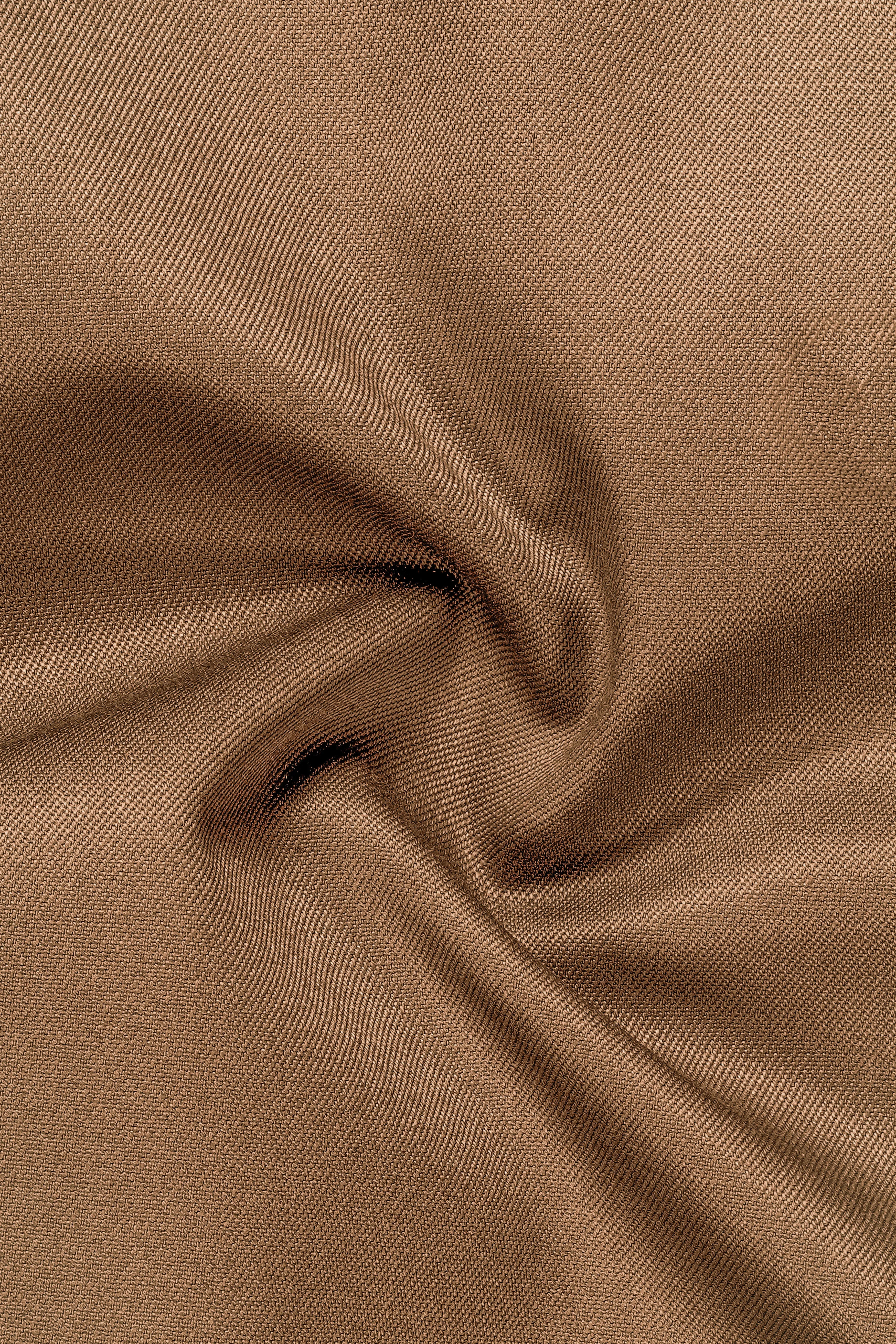 Bronze-Tawny Brown Solid Wool Rich Single Breasted Slight Stretch Suit sold by French Crown product image thumbnail 3