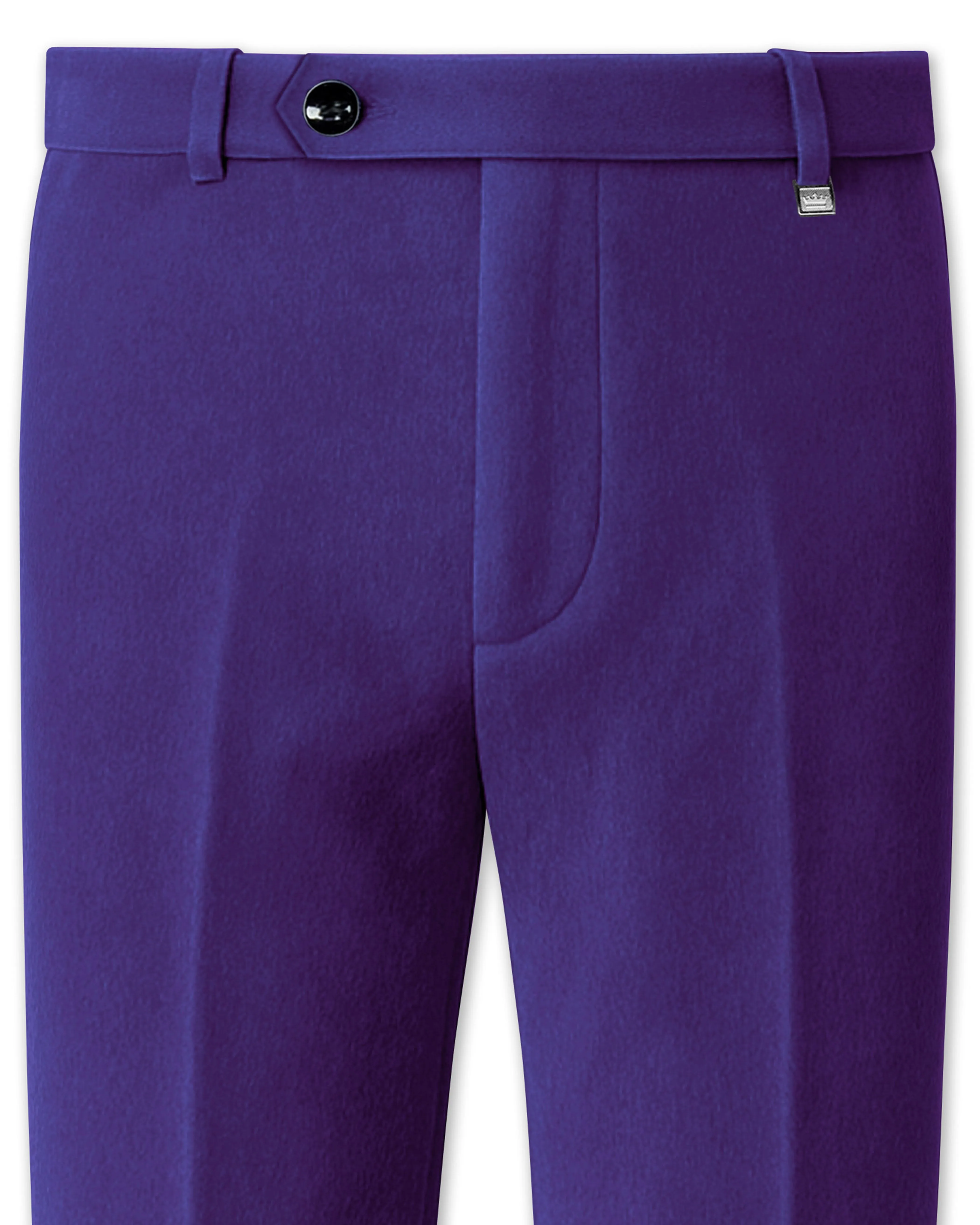 Velaris-Jacarta Purple Velvet Stretchable Waistband Pant sold by French Crown