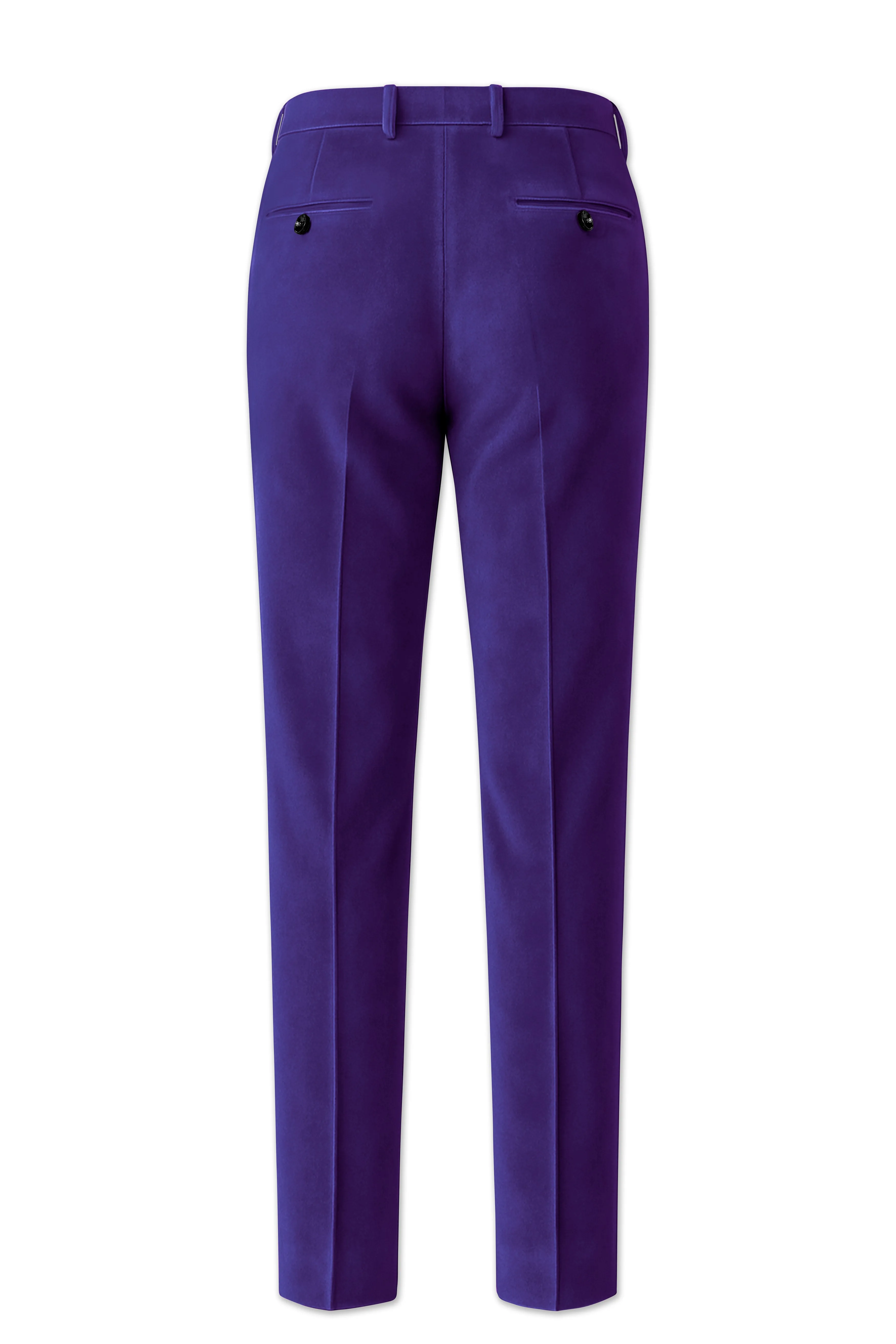 Velaris-Jacarta Purple Velvet Stretchable Waistband Pant sold by French Crown product image thumbnail 5