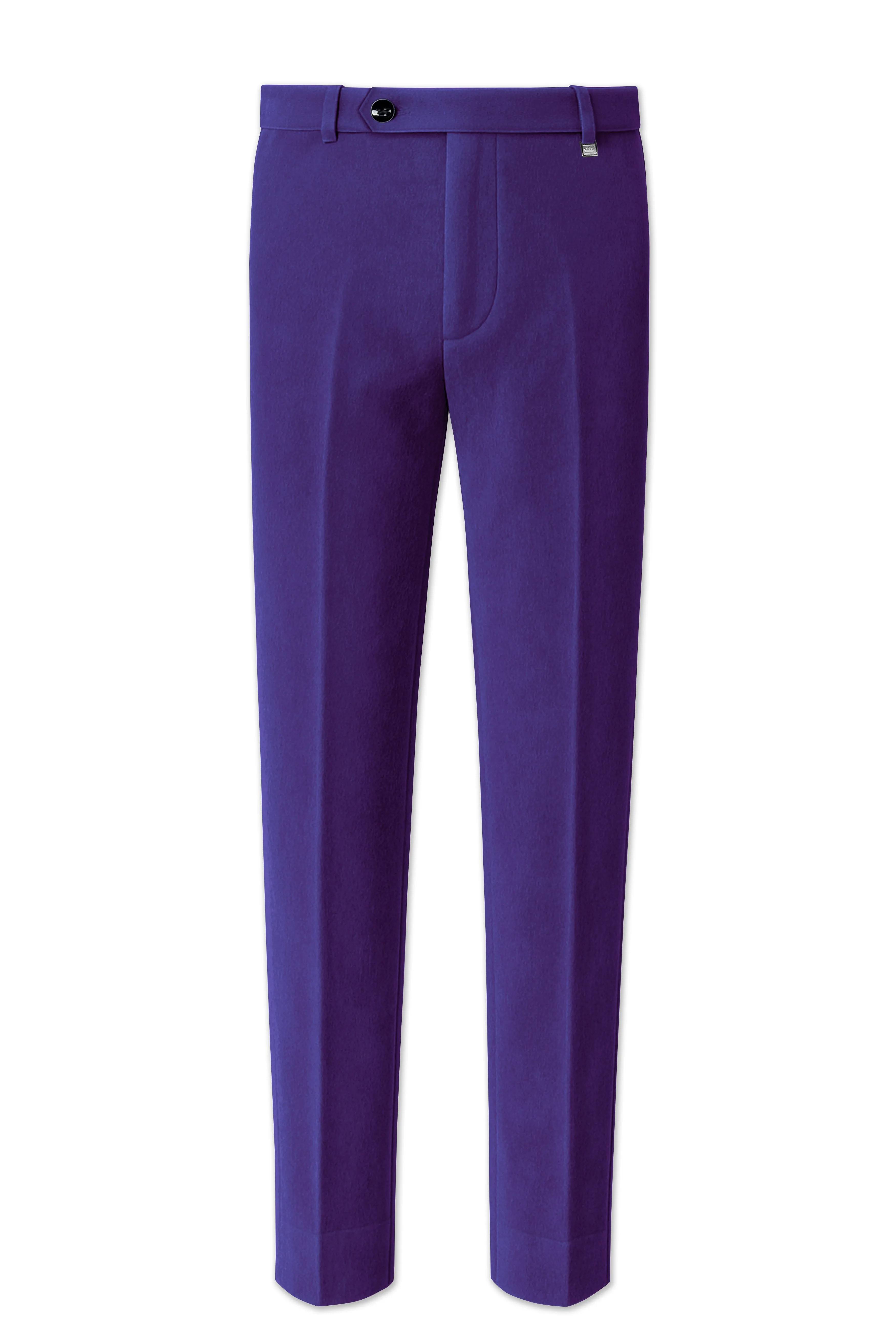 Velaris-Jacarta Purple Velvet Stretchable Waistband Pant sold by French Crown product image thumbnail 2