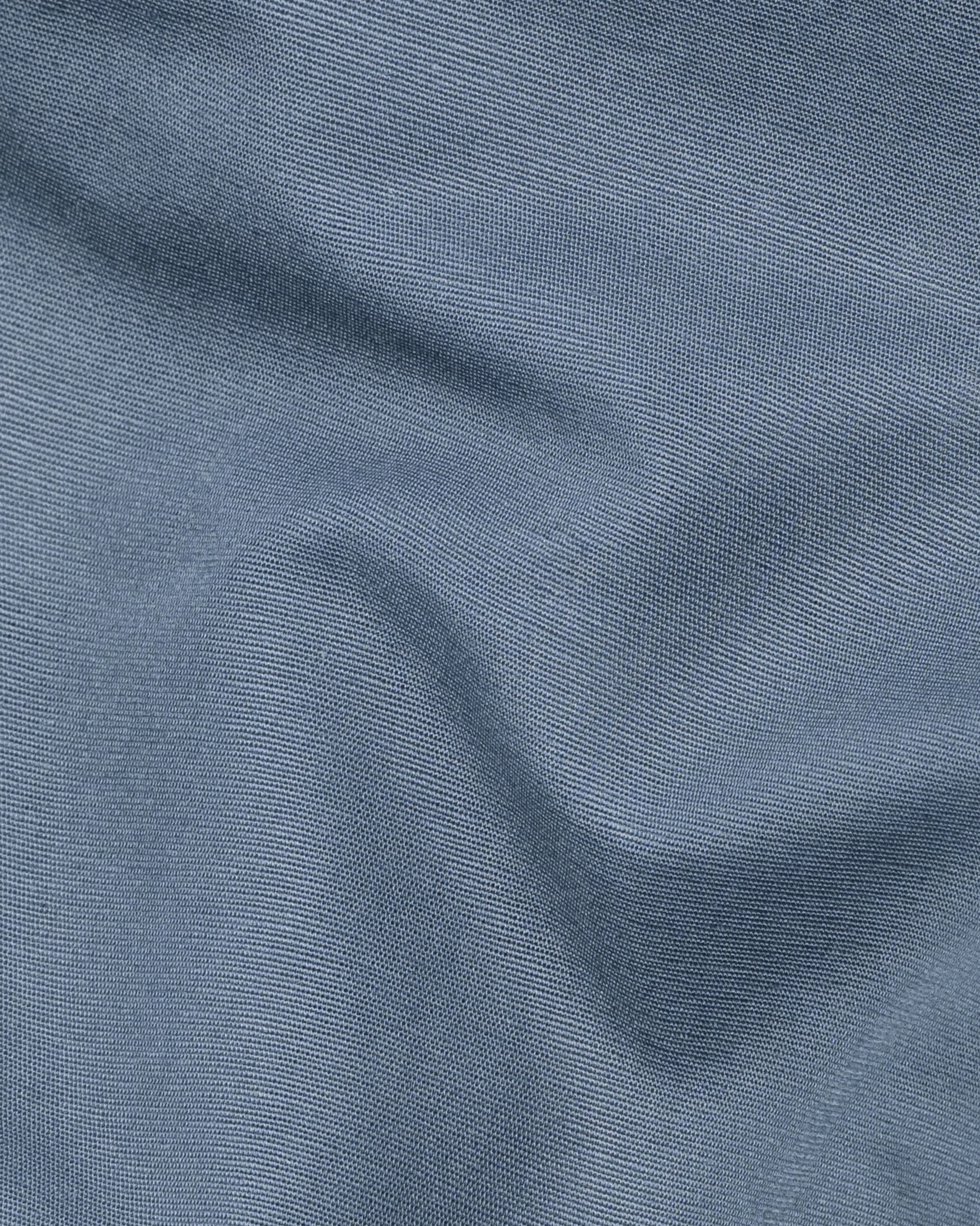 Raven Gray Chambray Textured Shirt sold by French Crown product image thumbnail 2