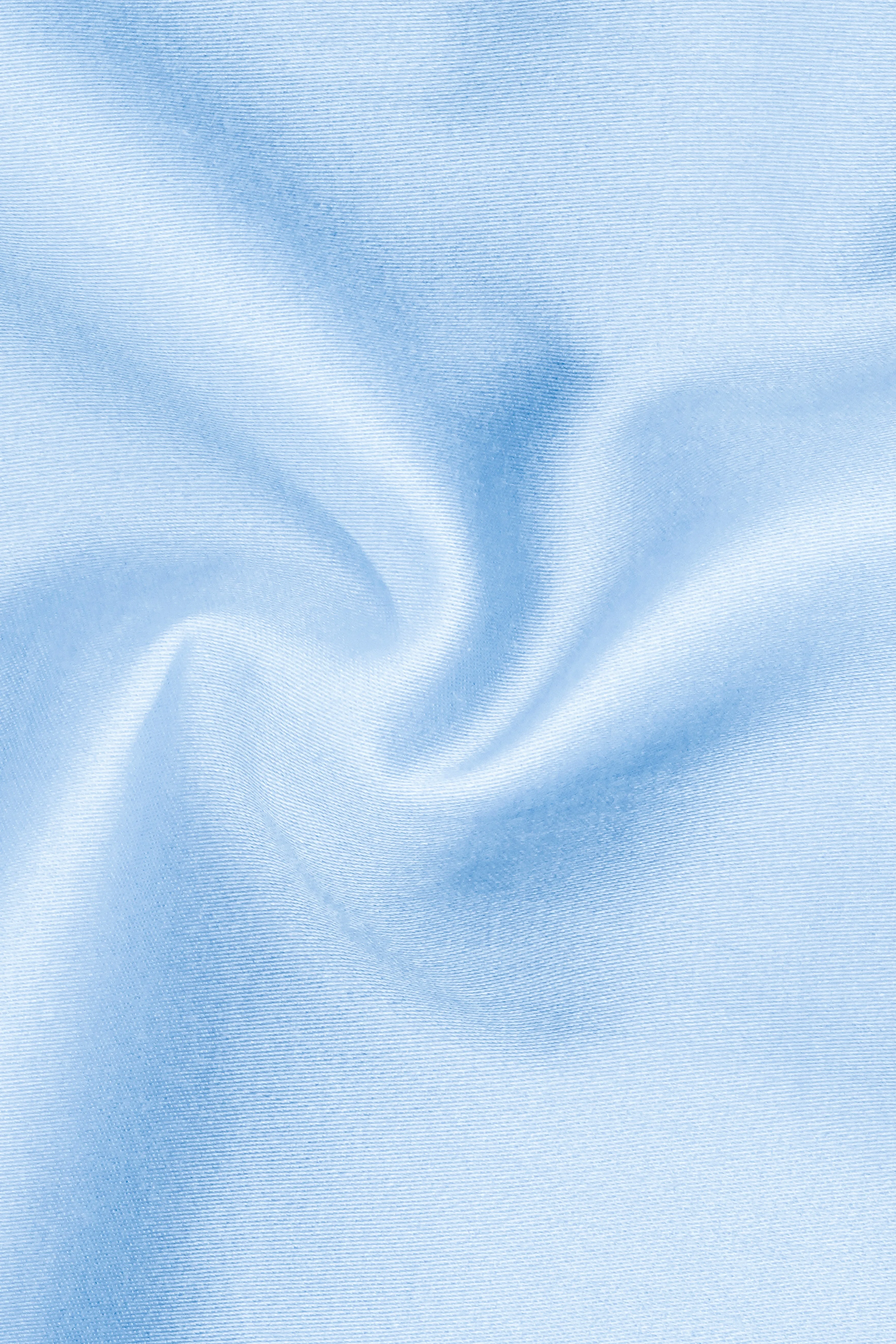 Serene Sky-Periwinkle Blue Solid Subtle Sheen Super Soft Premium Cotton Tuxedo Shirt sold by French Crown product image thumbnail 3