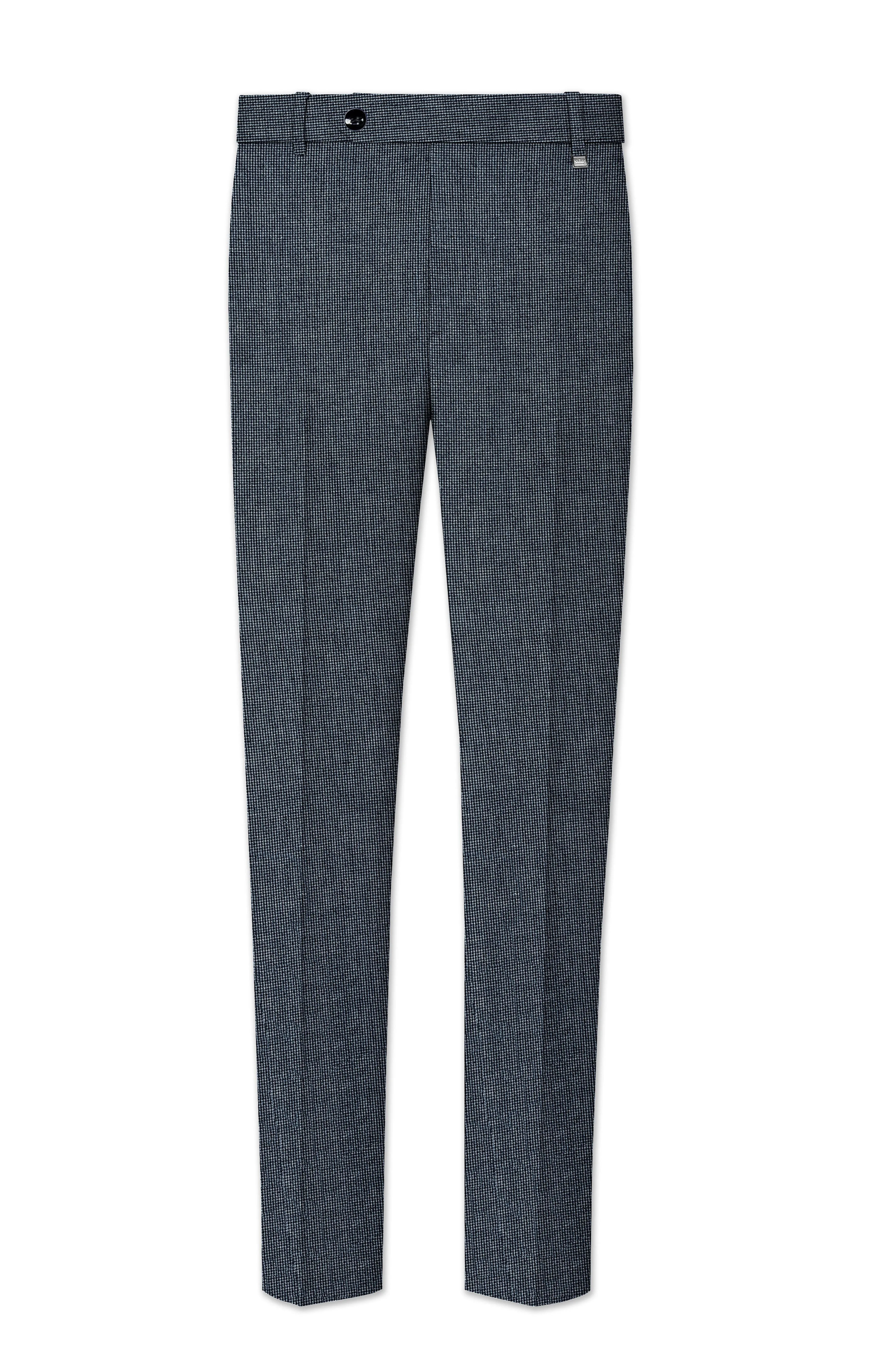 Pale Slate Gray and Black Premium Pant sold by French Crown product image thumbnail 2