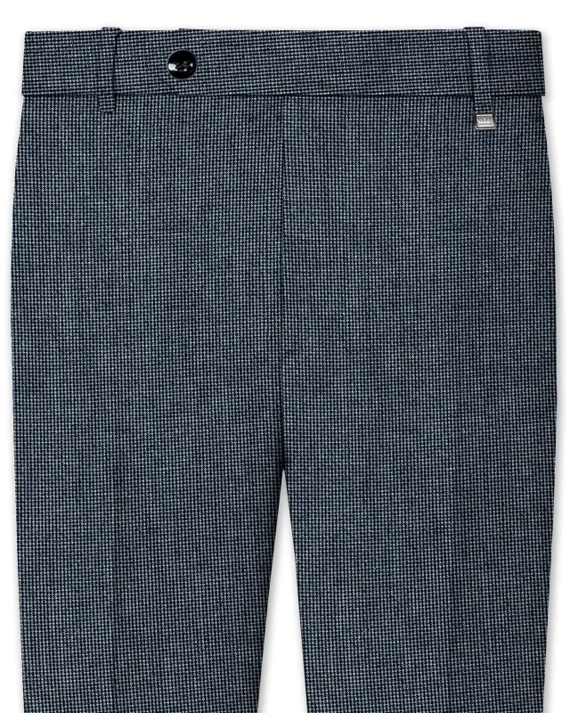 Pale Slate Gray and Black Premium Pant sold by French Crown