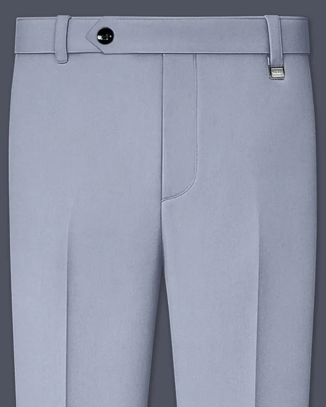 Silgrove-Loblolly Gray Wool Rich Slight Stretch Waistband Pant sold by French Crown