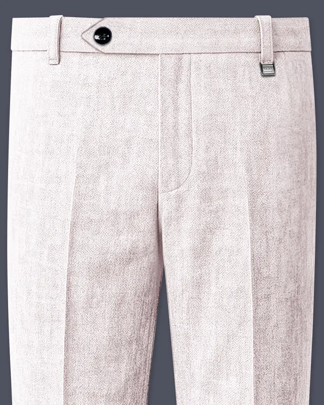 Velcrea-Vista Cream Luxurious Linen Stretchable Waistband Pant sold by French Crown