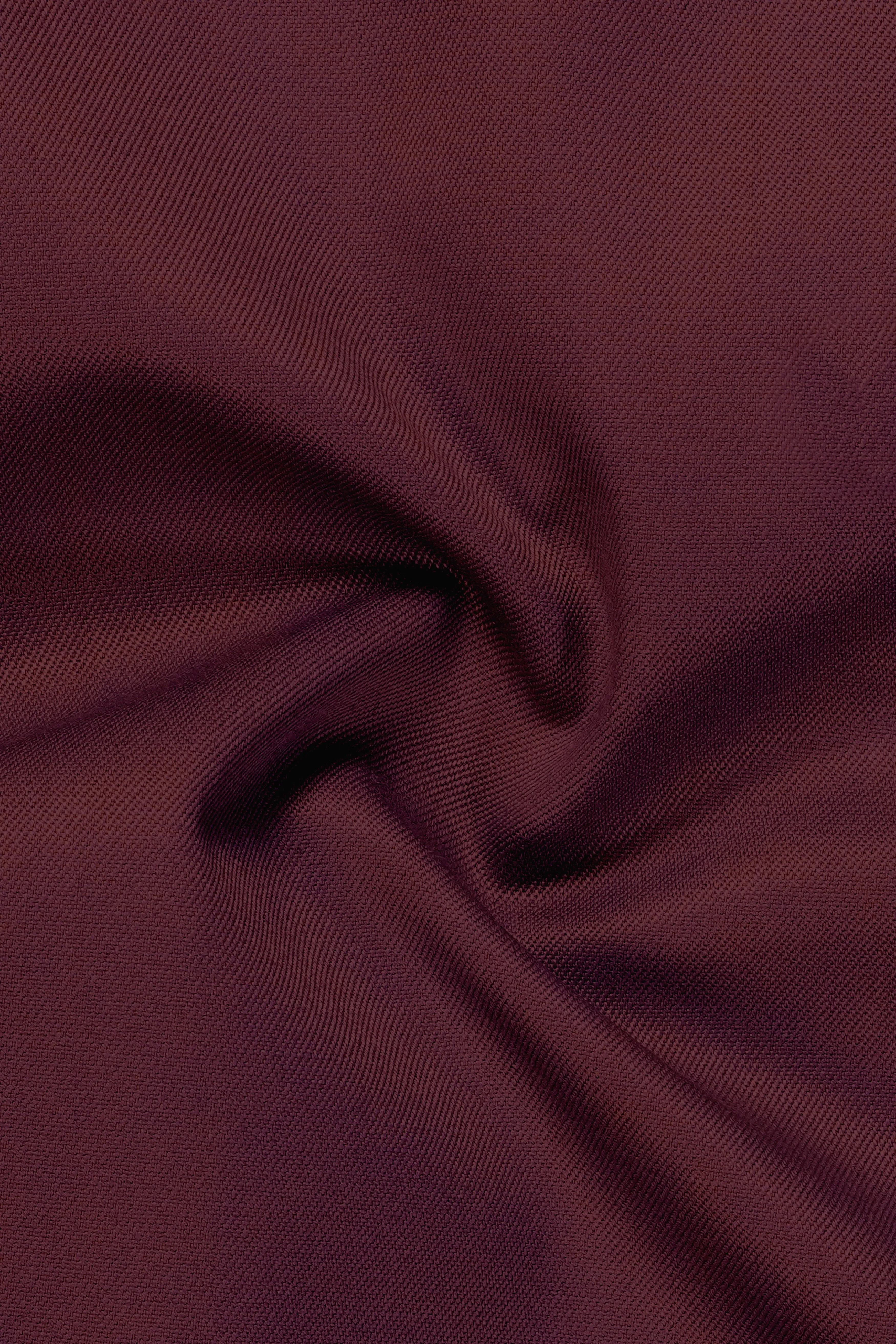 Merlot-Wine Berry Solid Wool Rich Tuxedo Slight Stretch Blazer sold by French Crown product image thumbnail 3