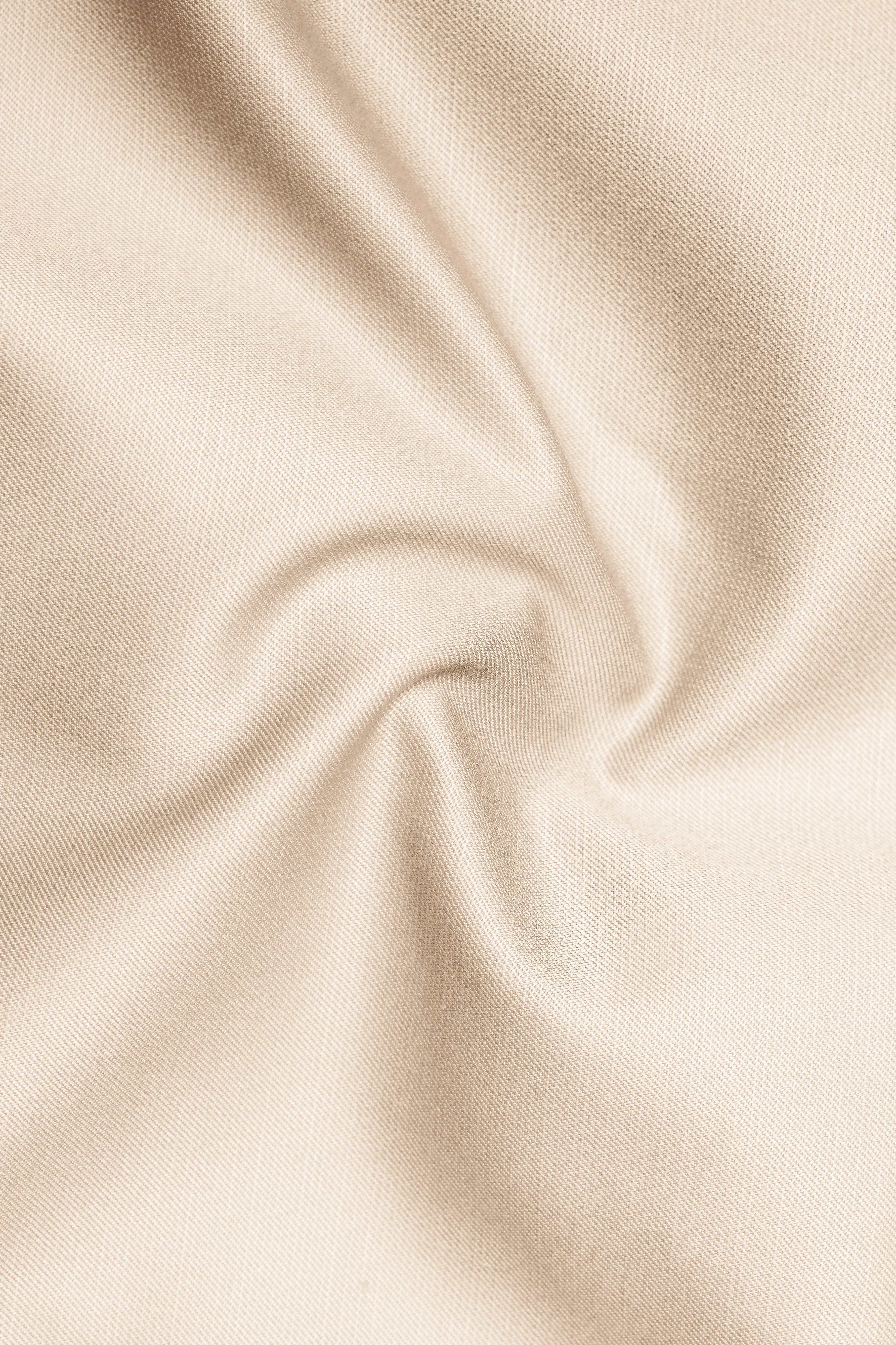 Biscotti-Parchment Cream Wool Rich Tuxedo Slight Stretch Blazer sold by French Crown product image thumbnail 3