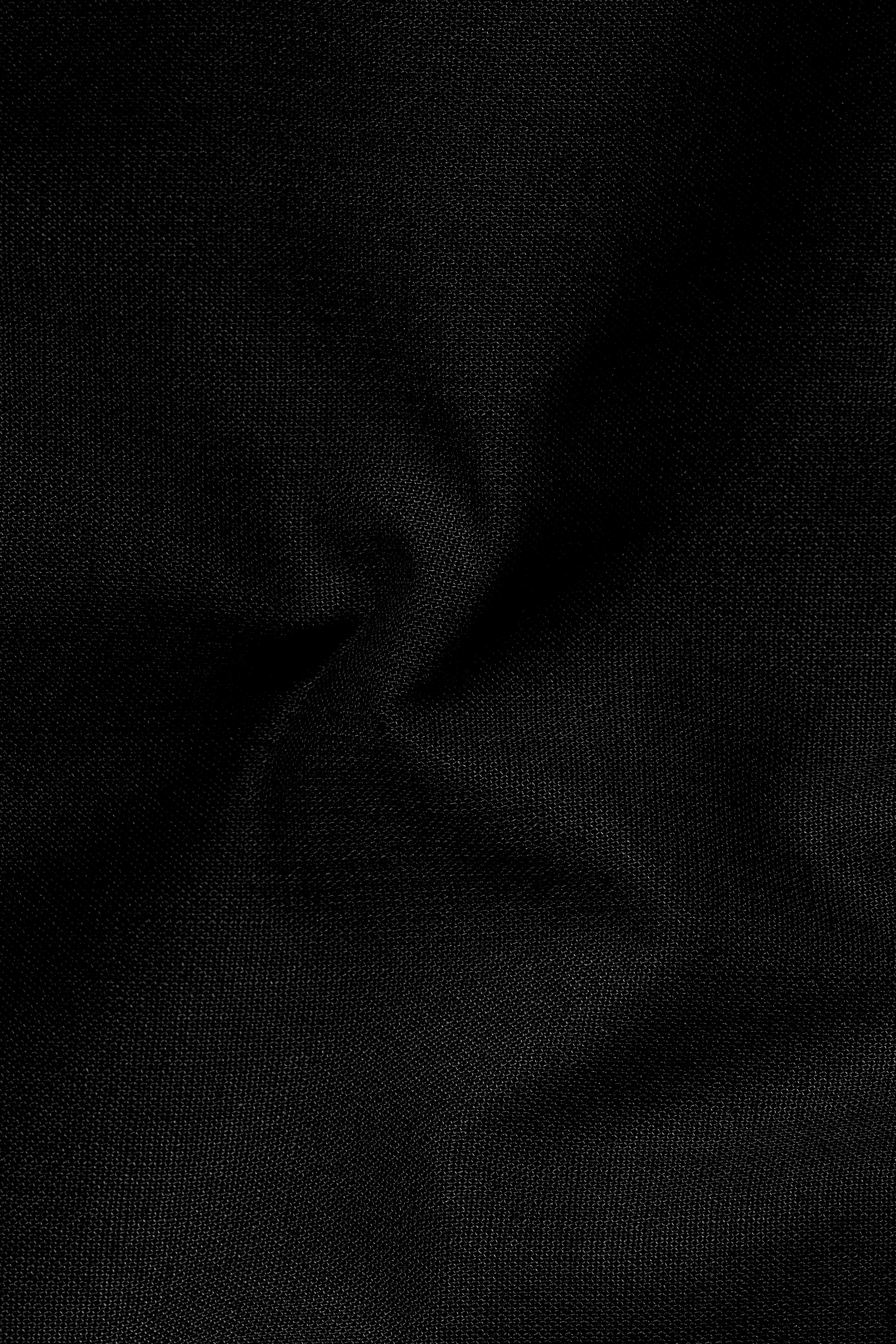 Jade Black Solid Bandhgala Luxurious Linen Blazer sold by French Crown product image thumbnail 3