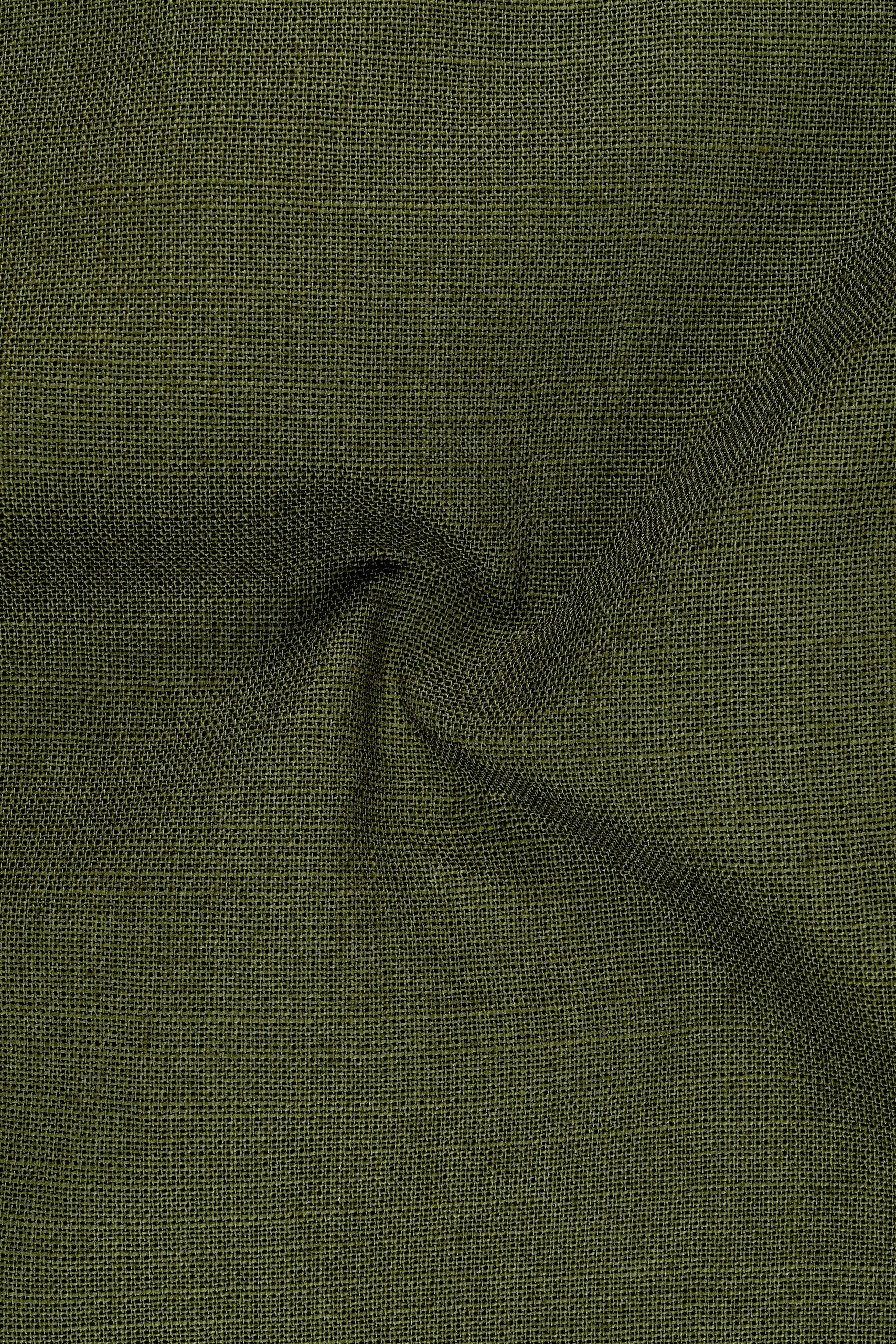 Gravino-Rifle Green Luxurious Linen Single Breasted Sports Suit sold by French Crown product image thumbnail 3