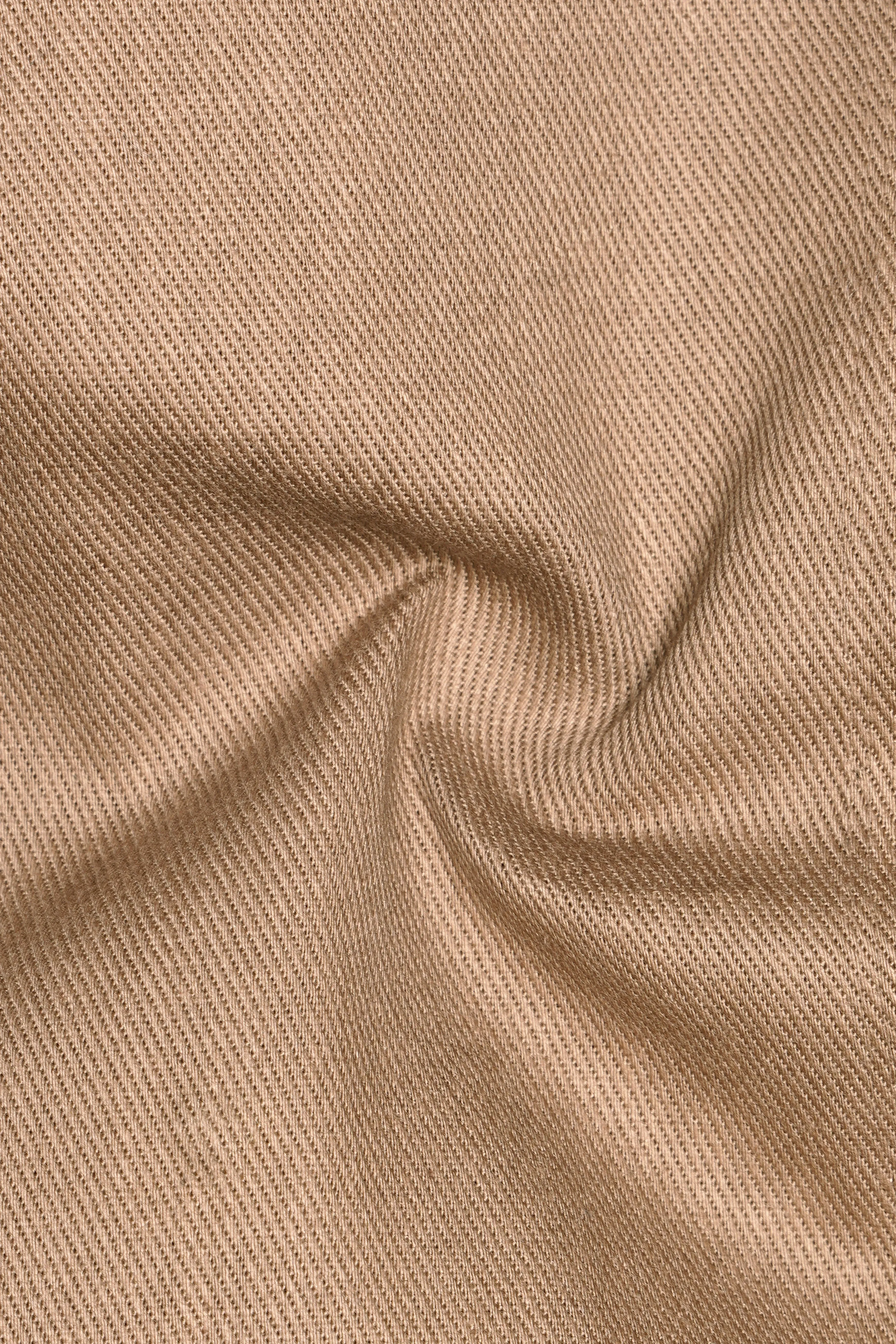 Dark Chestnut Brown Solid Premium Cotton Pant sold by French Crown product image thumbnail 3