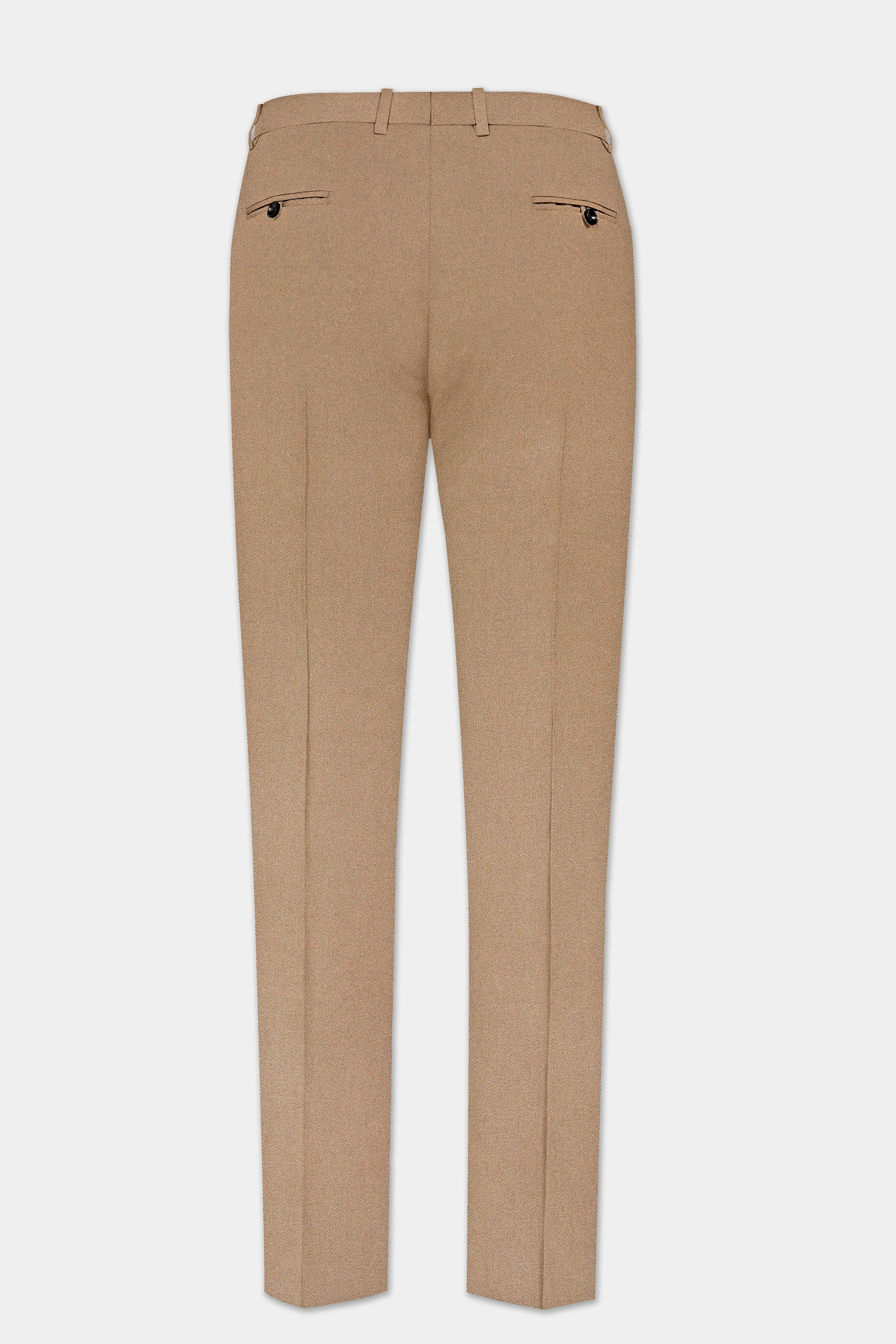 Dark Chestnut Brown Solid Premium Cotton Pant sold by French Crown product image thumbnail 5