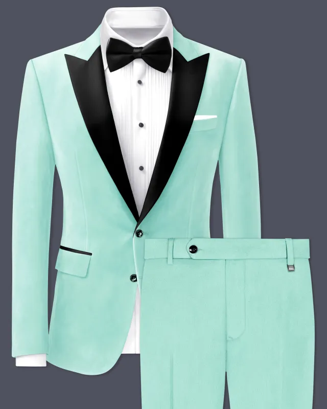 Verdalis-Cruise Green Velvet Peak Lapel Tuxedo Suit sold by French Crown