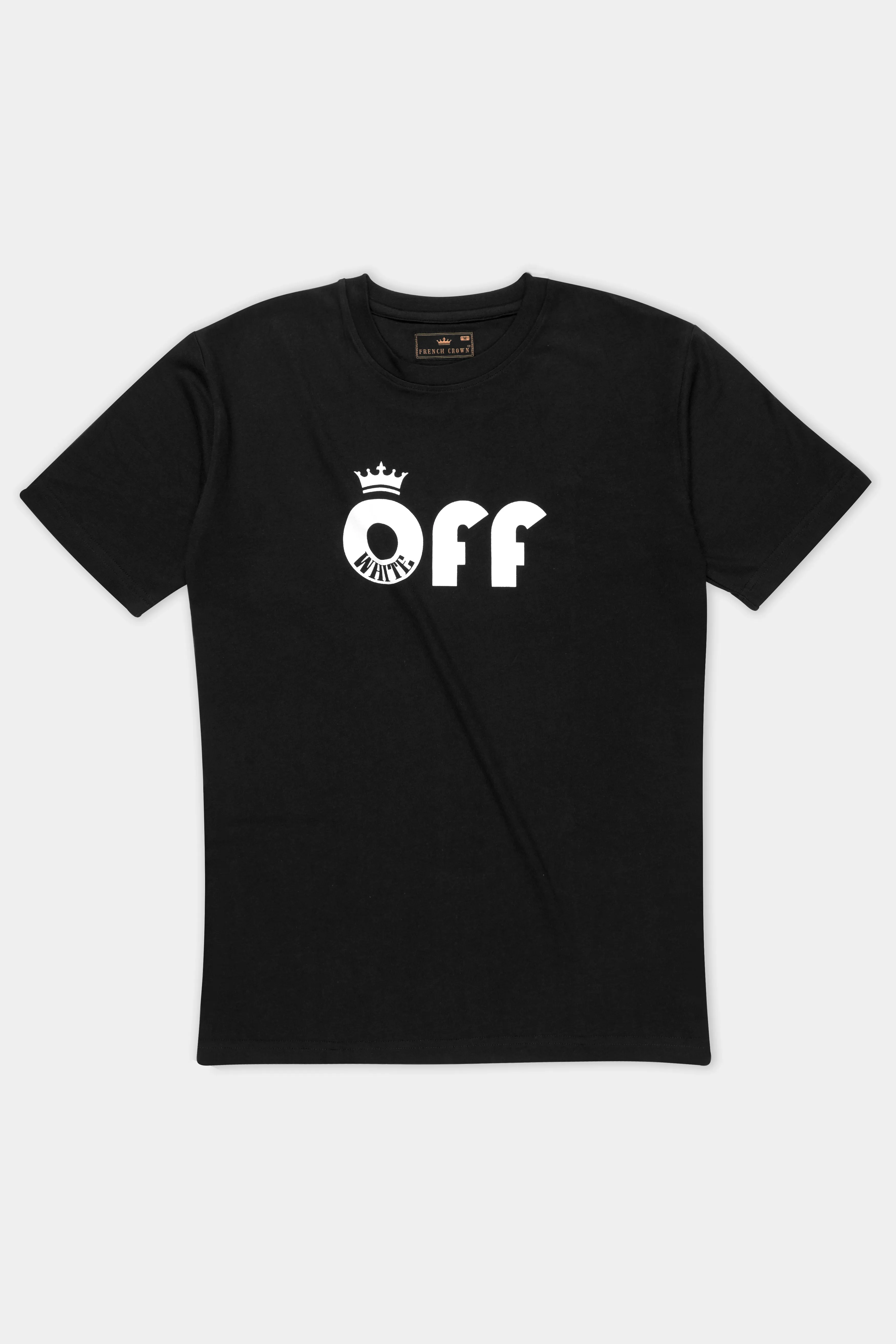 Jade Black Premium Cotton T-shirt sold by French Crown product image thumbnail 5