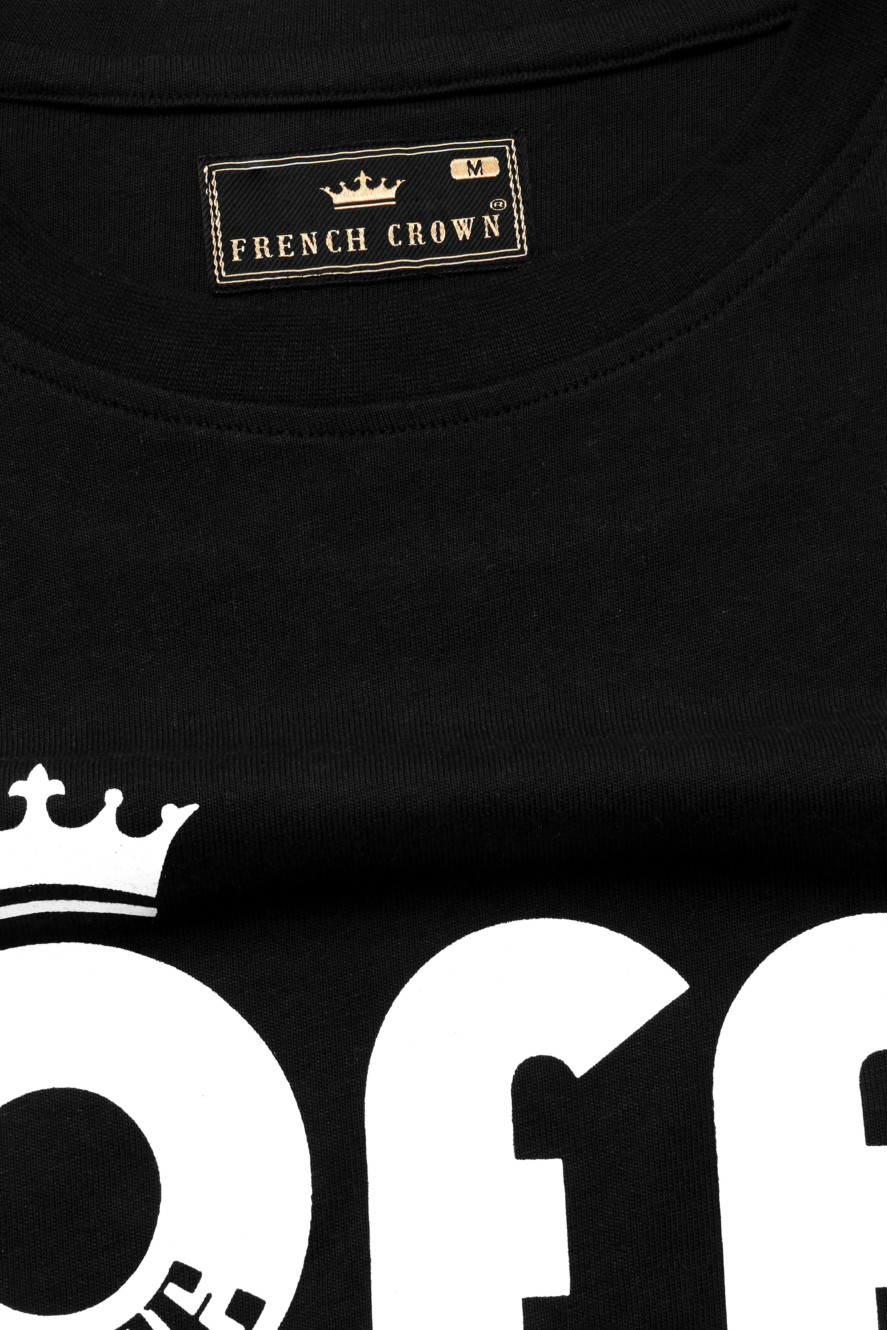 Jade Black Premium Cotton T-shirt sold by French Crown product image thumbnail 4
