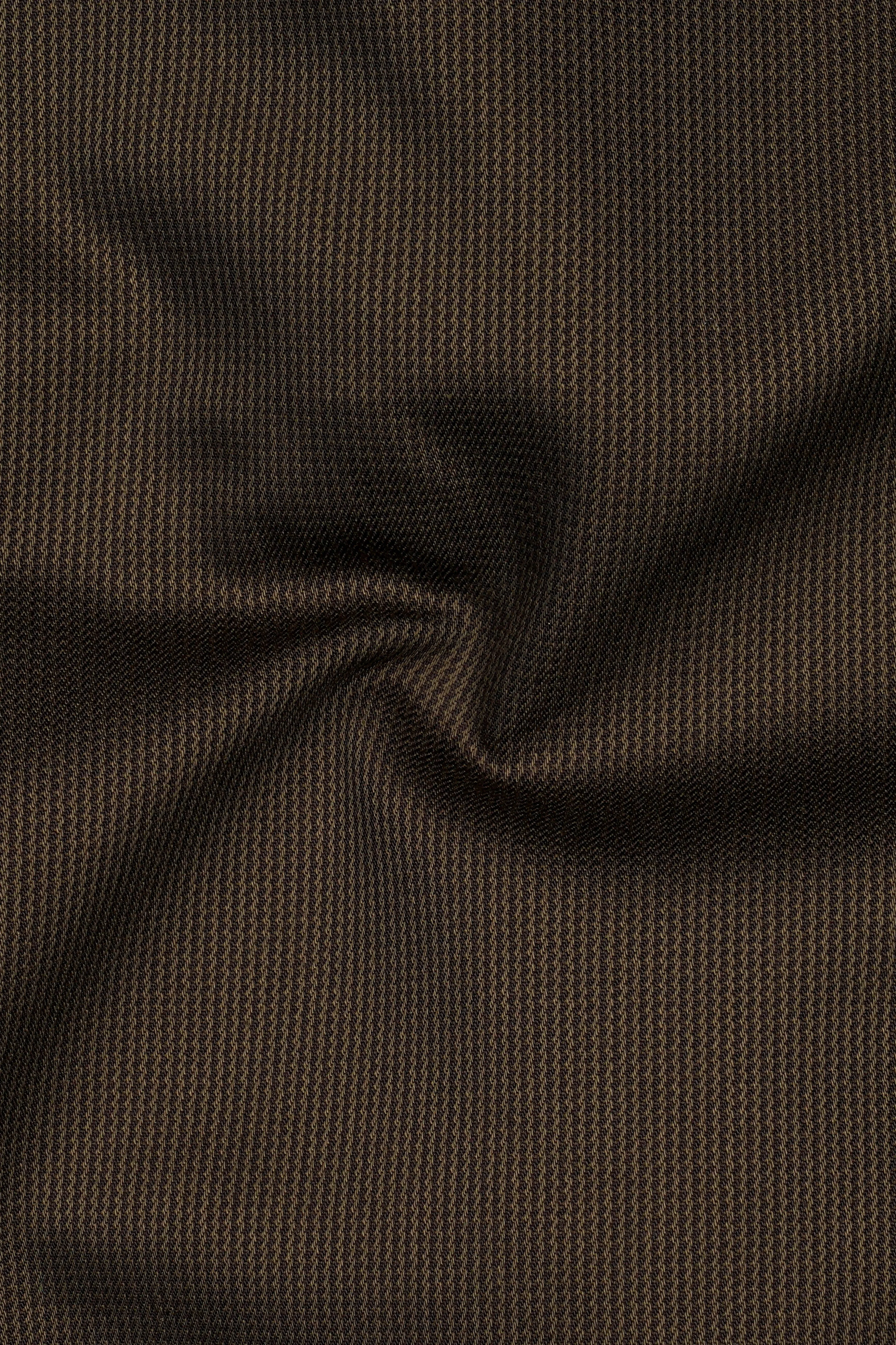 Terravo-Eternity Brown Textured Wool Rich Single Breasted Blazer sold by French Crown product image thumbnail 3