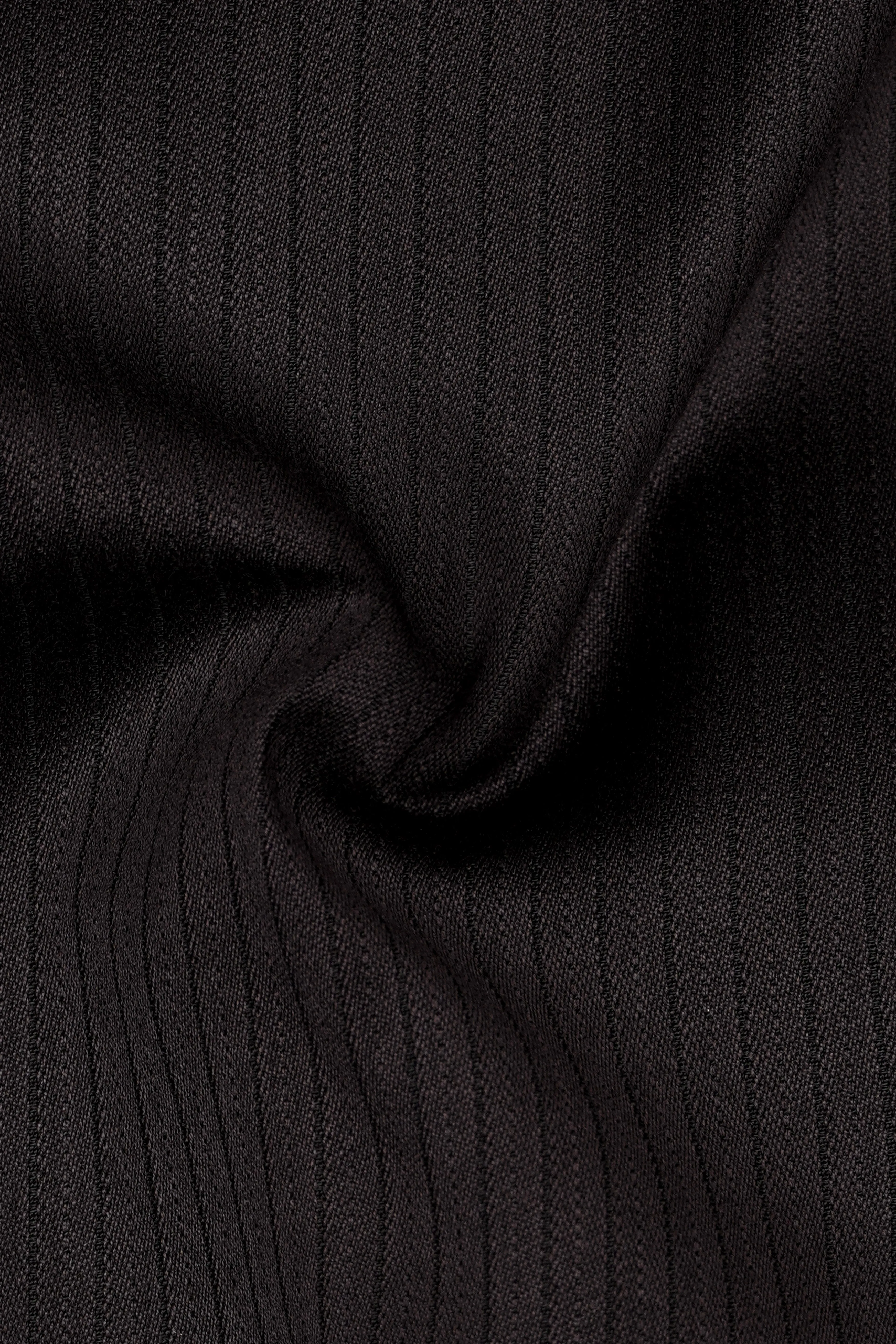 Iridium Gray Hand Stitched Lapels Wool Rich Double Breasted Designer Suit sold by French Crown product image thumbnail 3