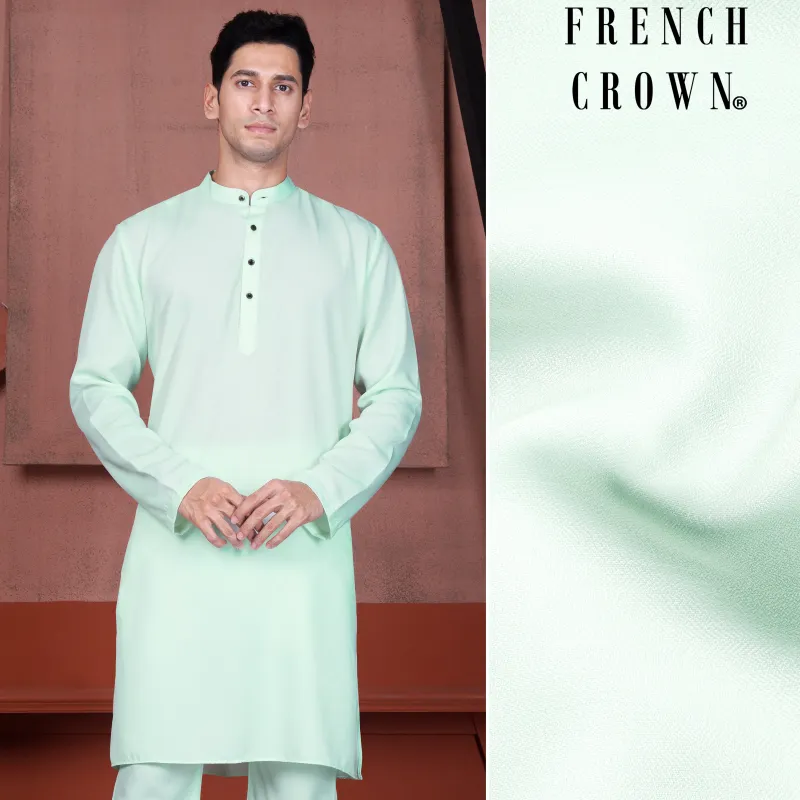 Edgewater Green Viscose Kurta sold by French Crown