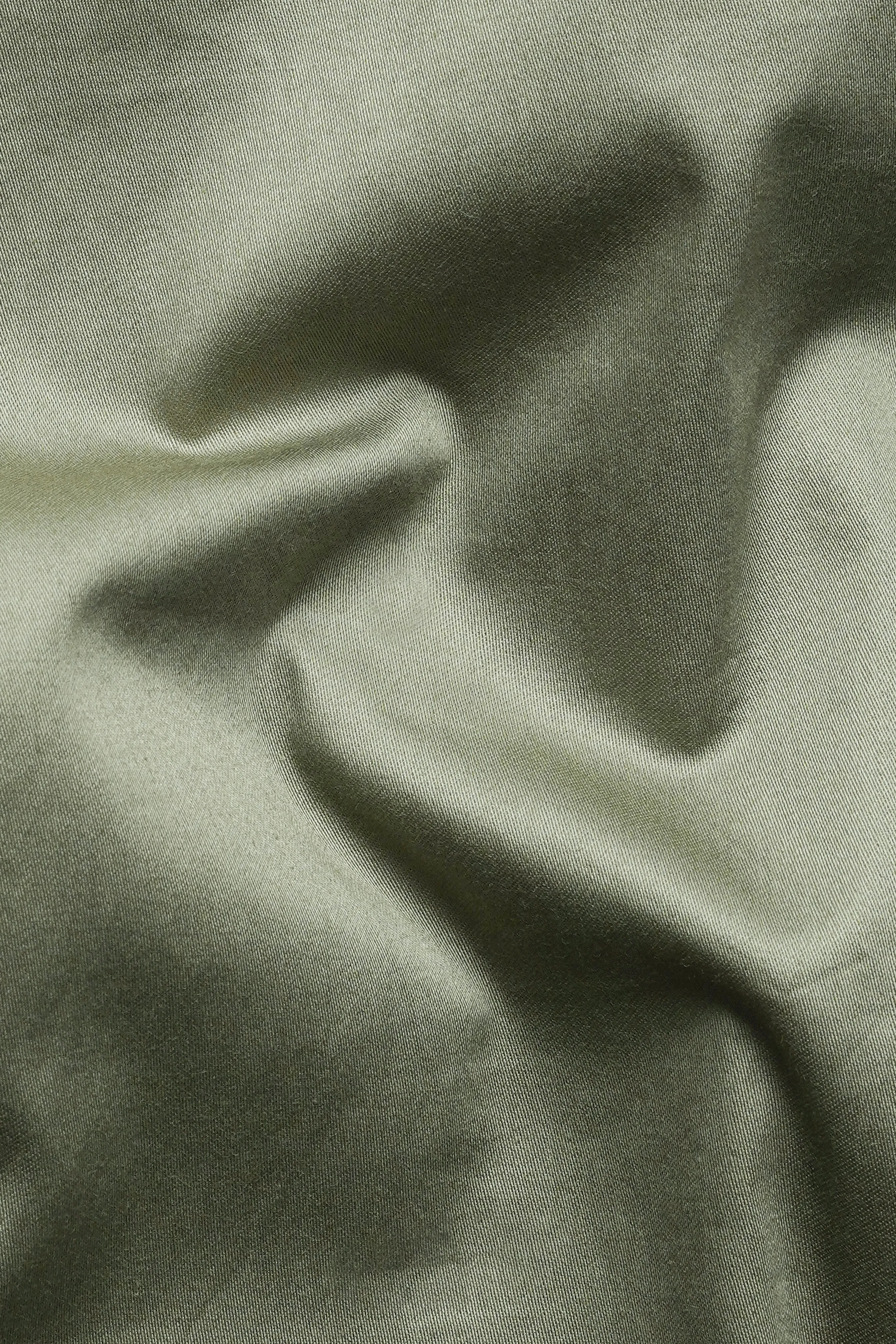 Olive Green Subtle Sheen Super Soft Premium Cotton Kurta sold by French Crown product image thumbnail 3