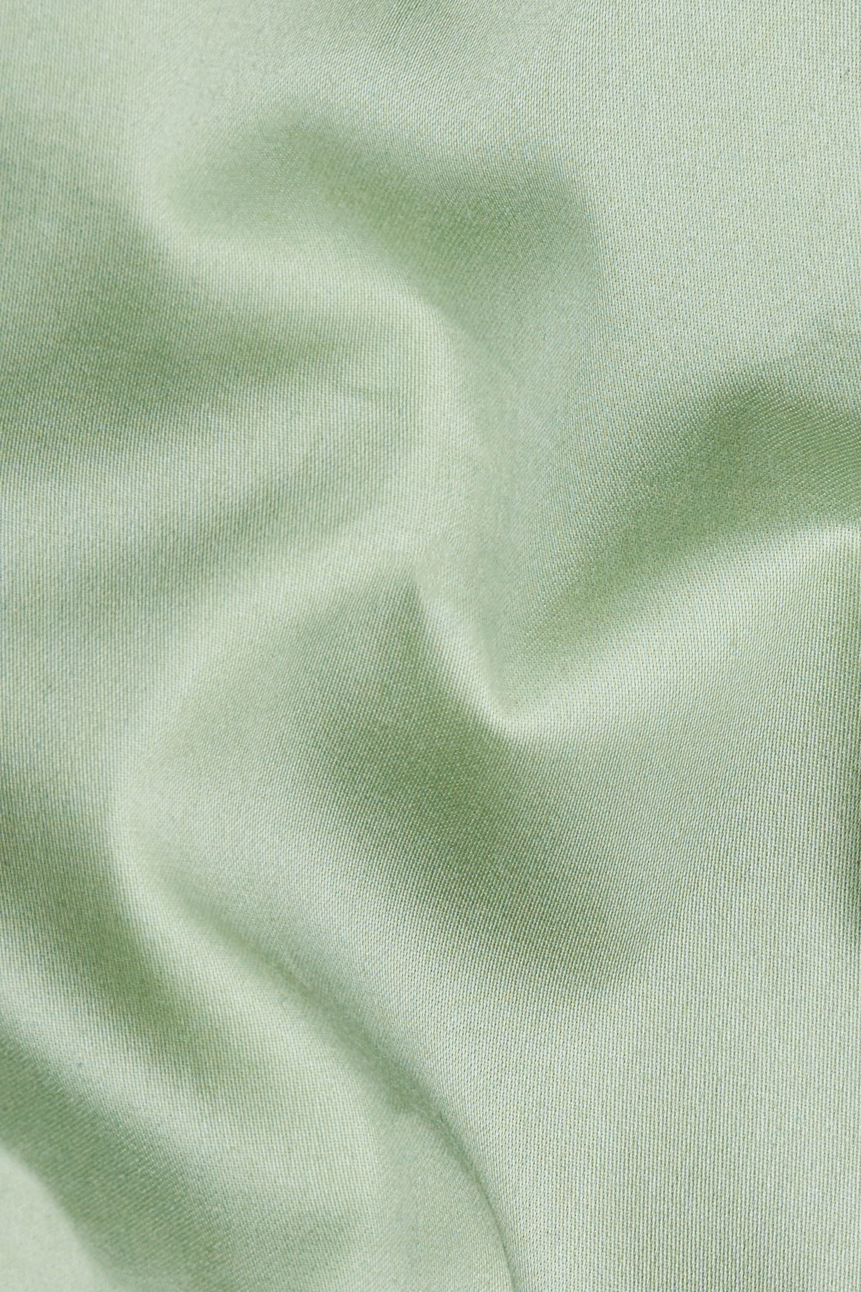 Coriander Green Subtle Sheen Super Soft Premium Cotton Kurta Set sold by French Crown product image thumbnail 3